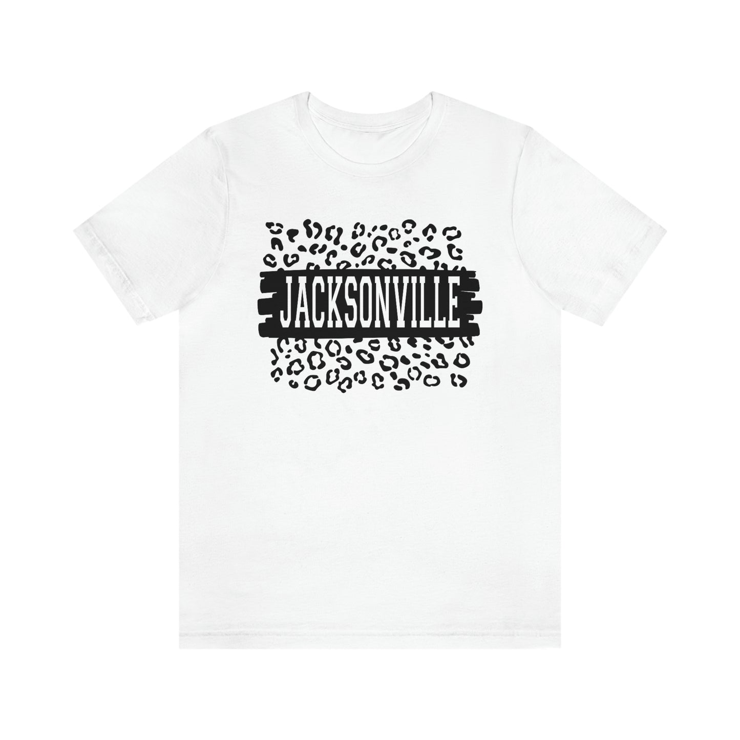 Jacksonville Leopard Print Florida Short Sleeve T-shirt