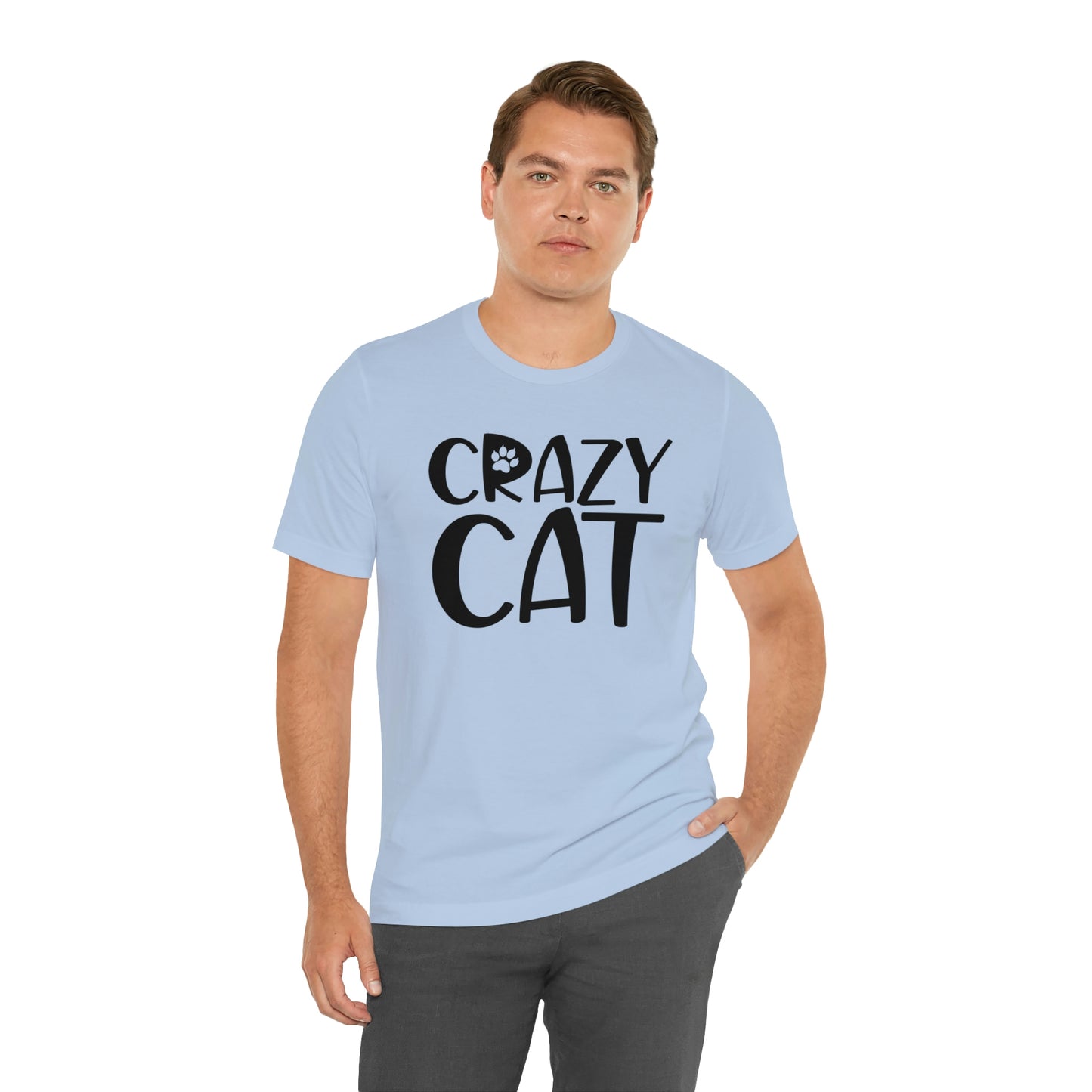 Crazy Cat Short Sleeve T-shirt