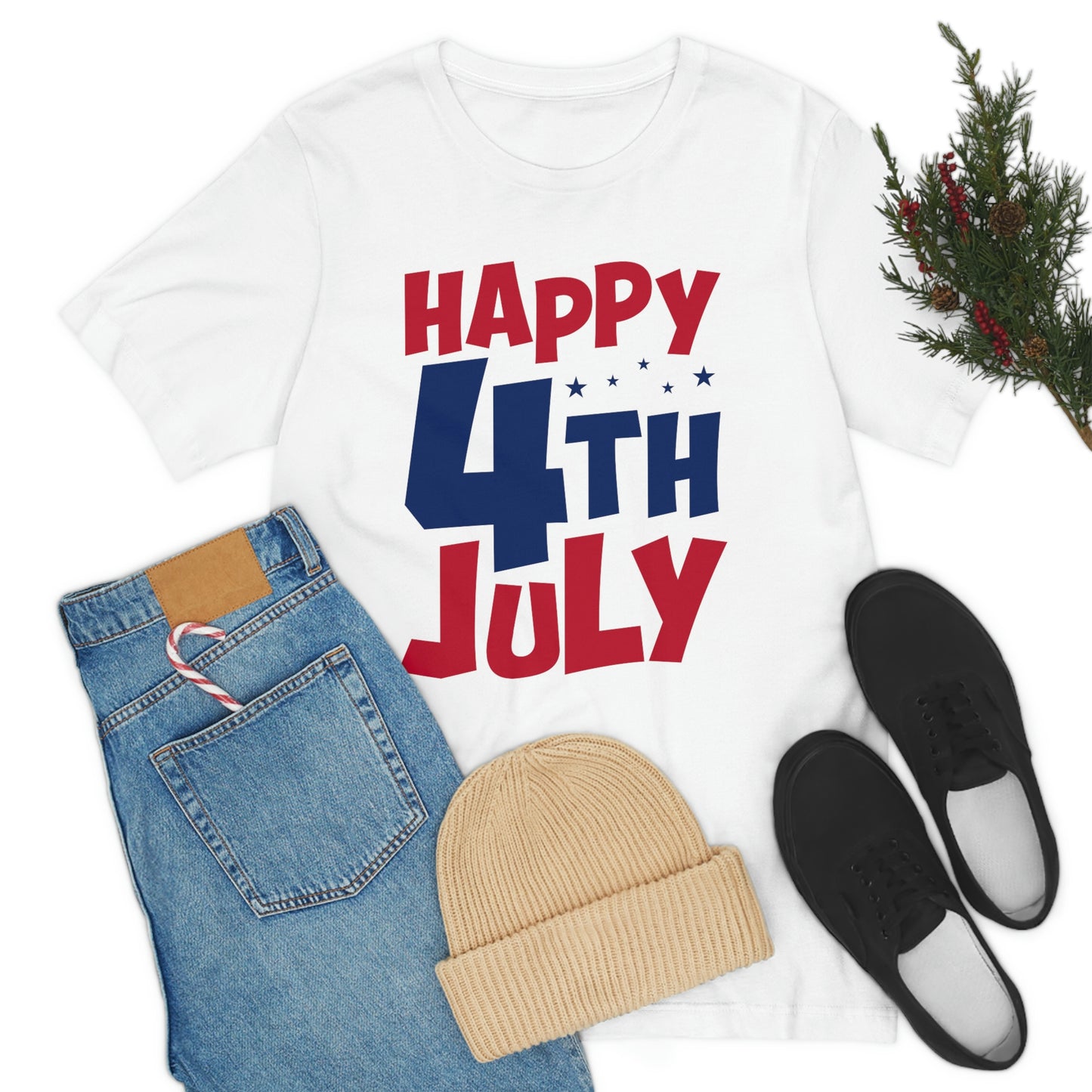 Happy 4th of July Unisex Jersey Short Sleeve Tee