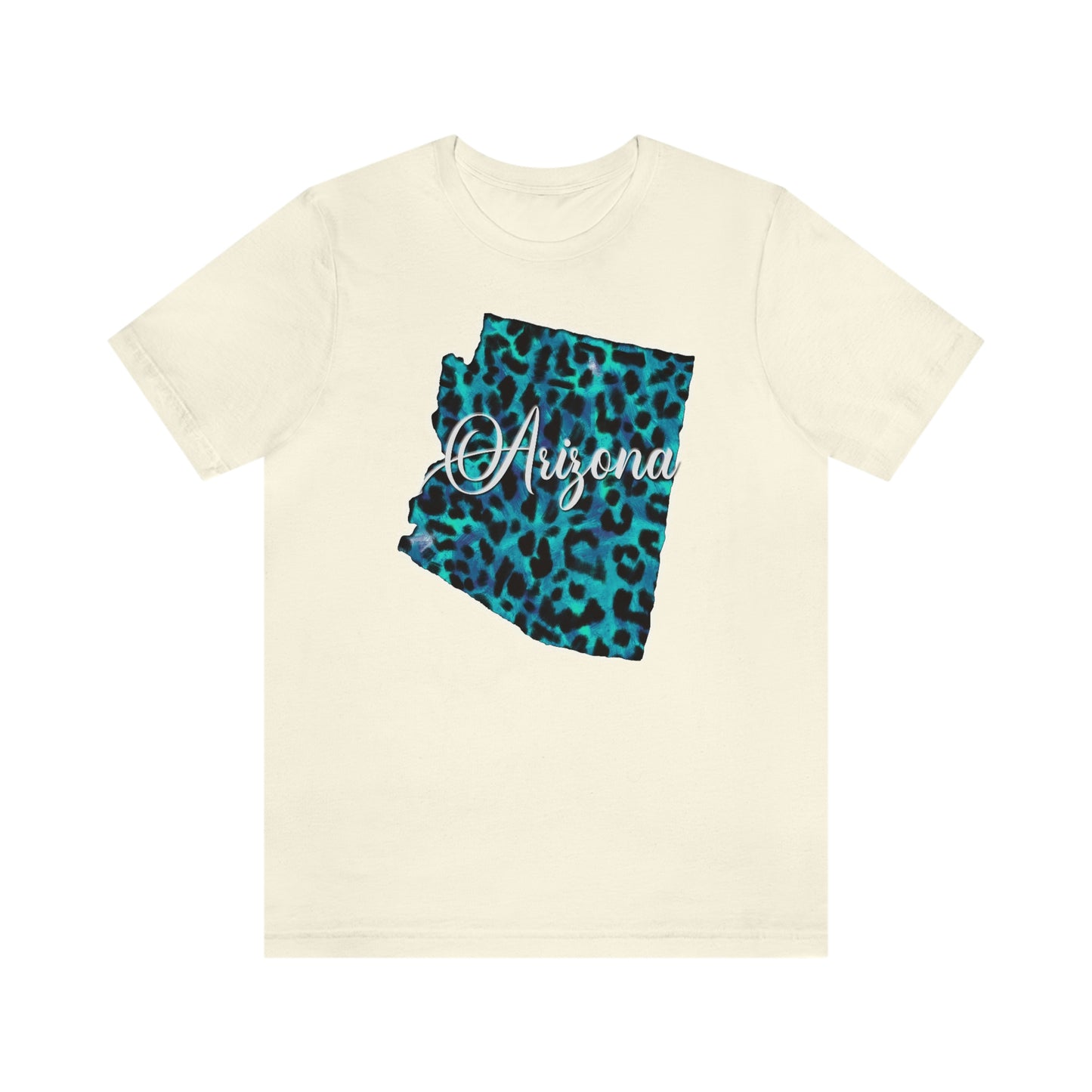 Arizona Blue Leopard Unisex Jersey Short Sleeve Tee Tshirt T-shirt