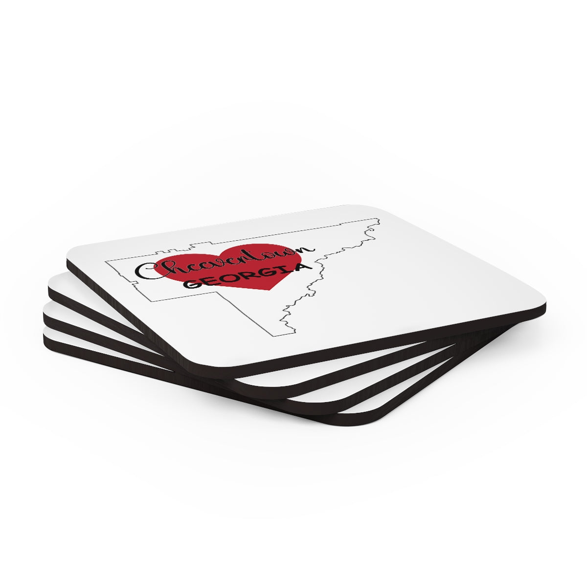 Cheevertown Georgia Corkwood Coaster Set