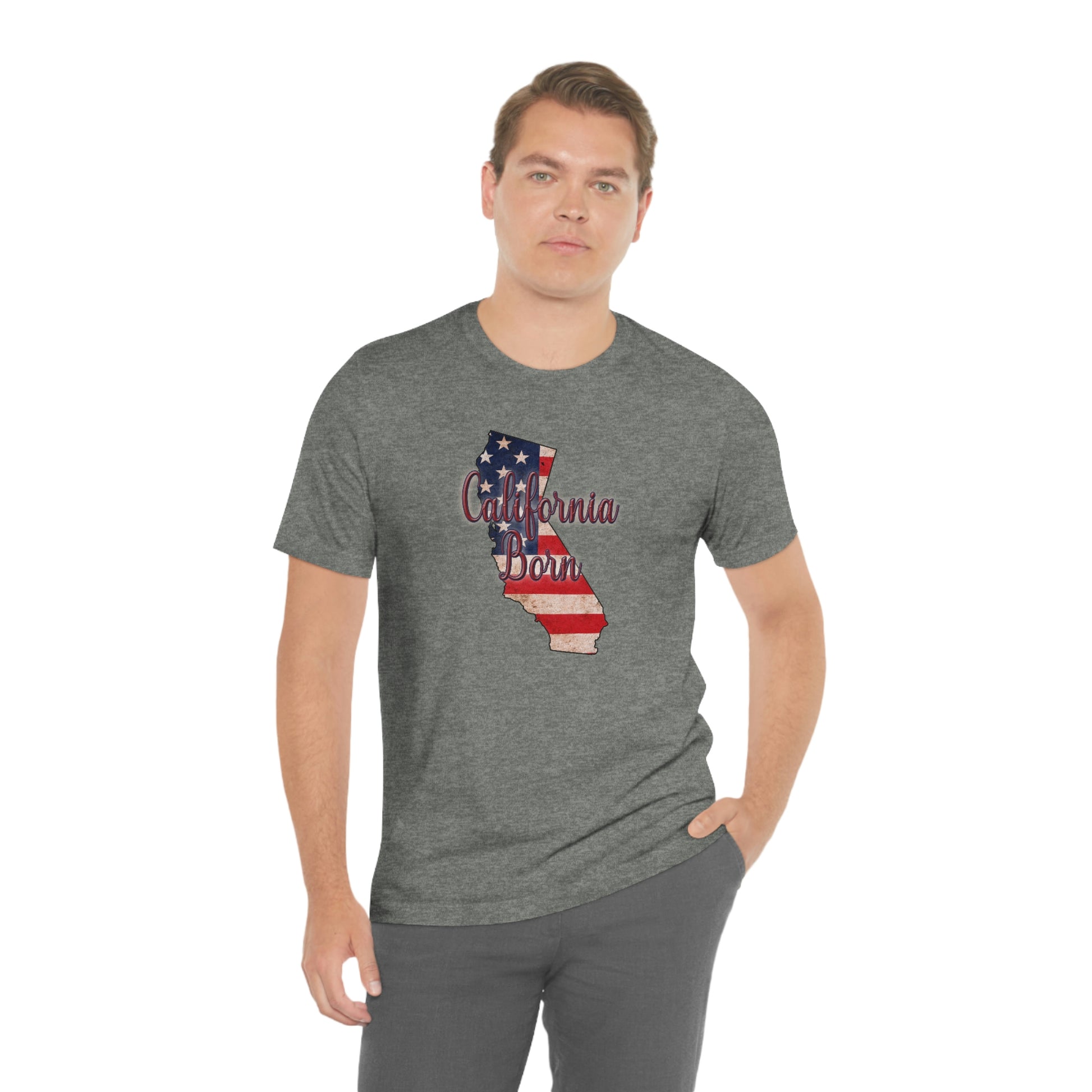 California US Flag Unisex Jersey Short Sleeve Tee Tshirt T-shirt