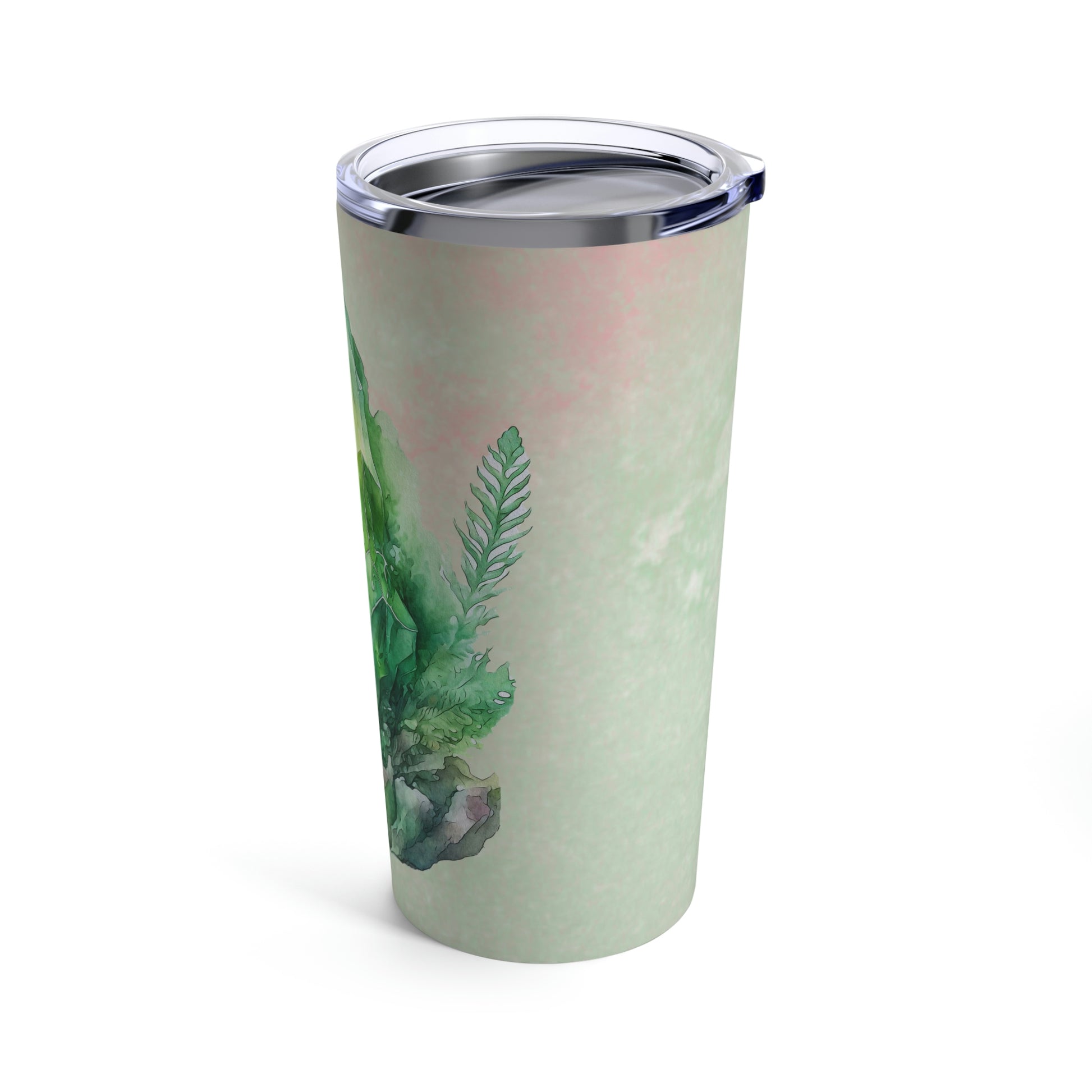 Green Crystal Watercolor Tumbler 20oz