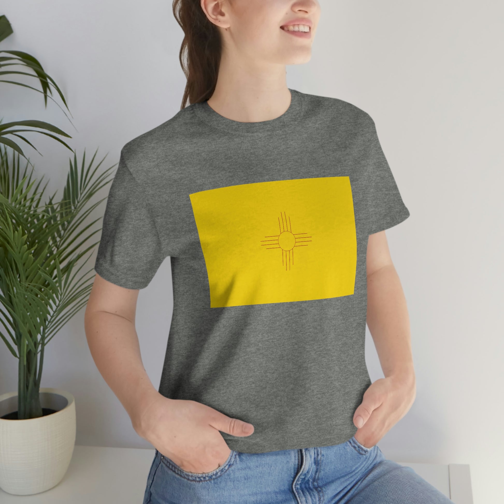 New Mexico Flag Unisex Jersey Short Sleeve Tee Tshirt T-shirt