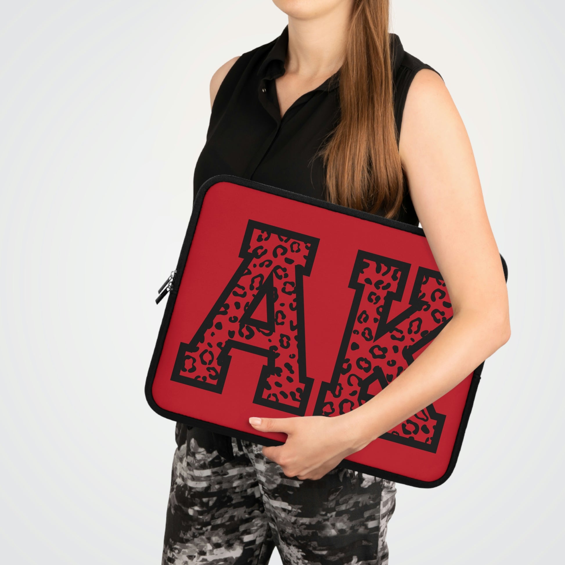 Alaska Leopard Print AK Laptop Sleeve