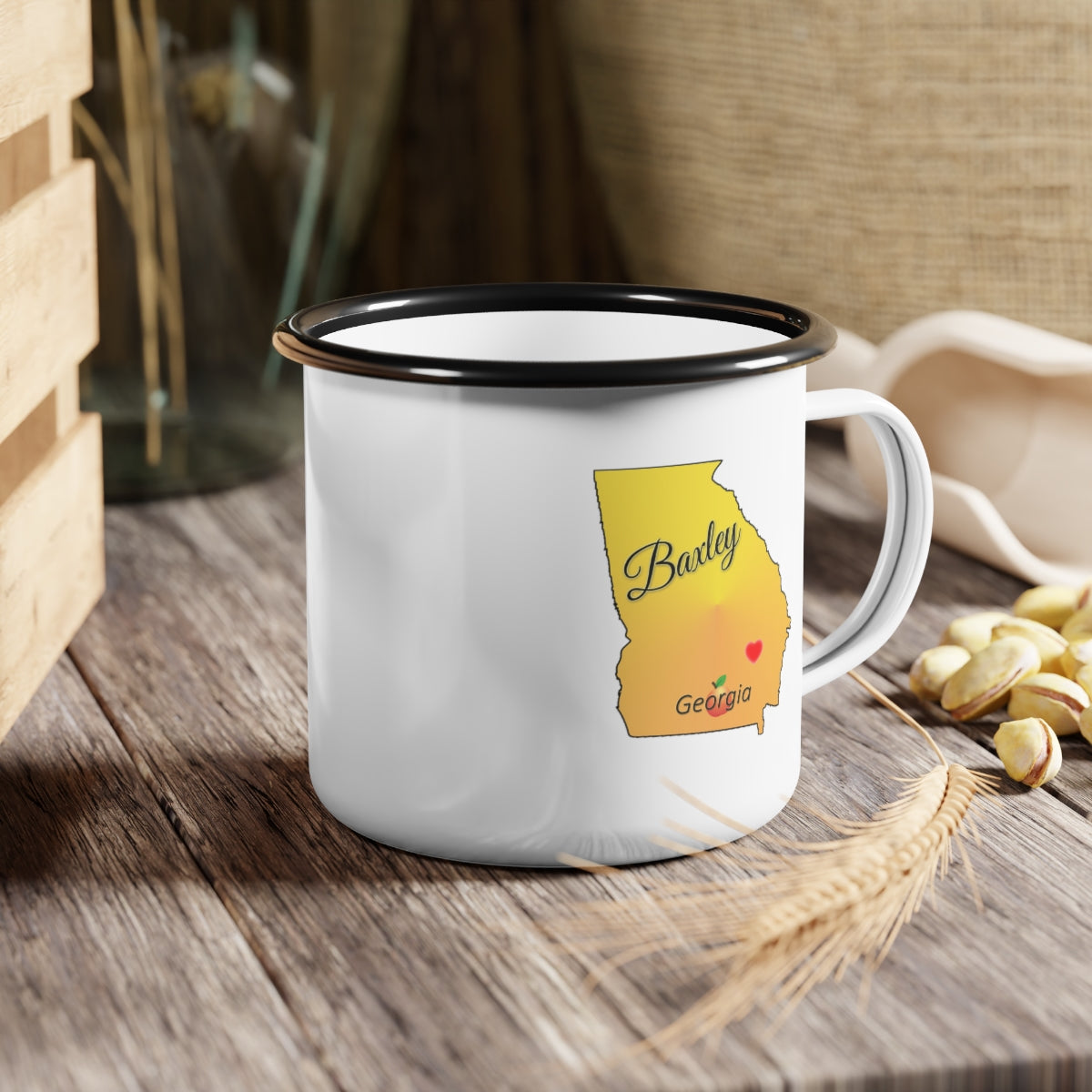 Baxley Georgia Enamel Camp Cup