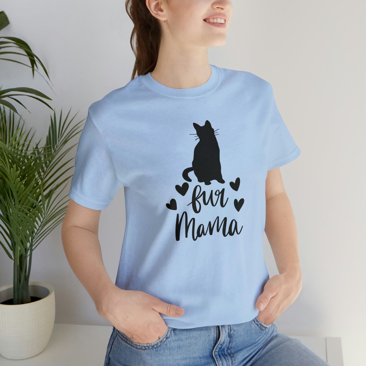 Fur Mama Cat Short Sleeve T-shirt