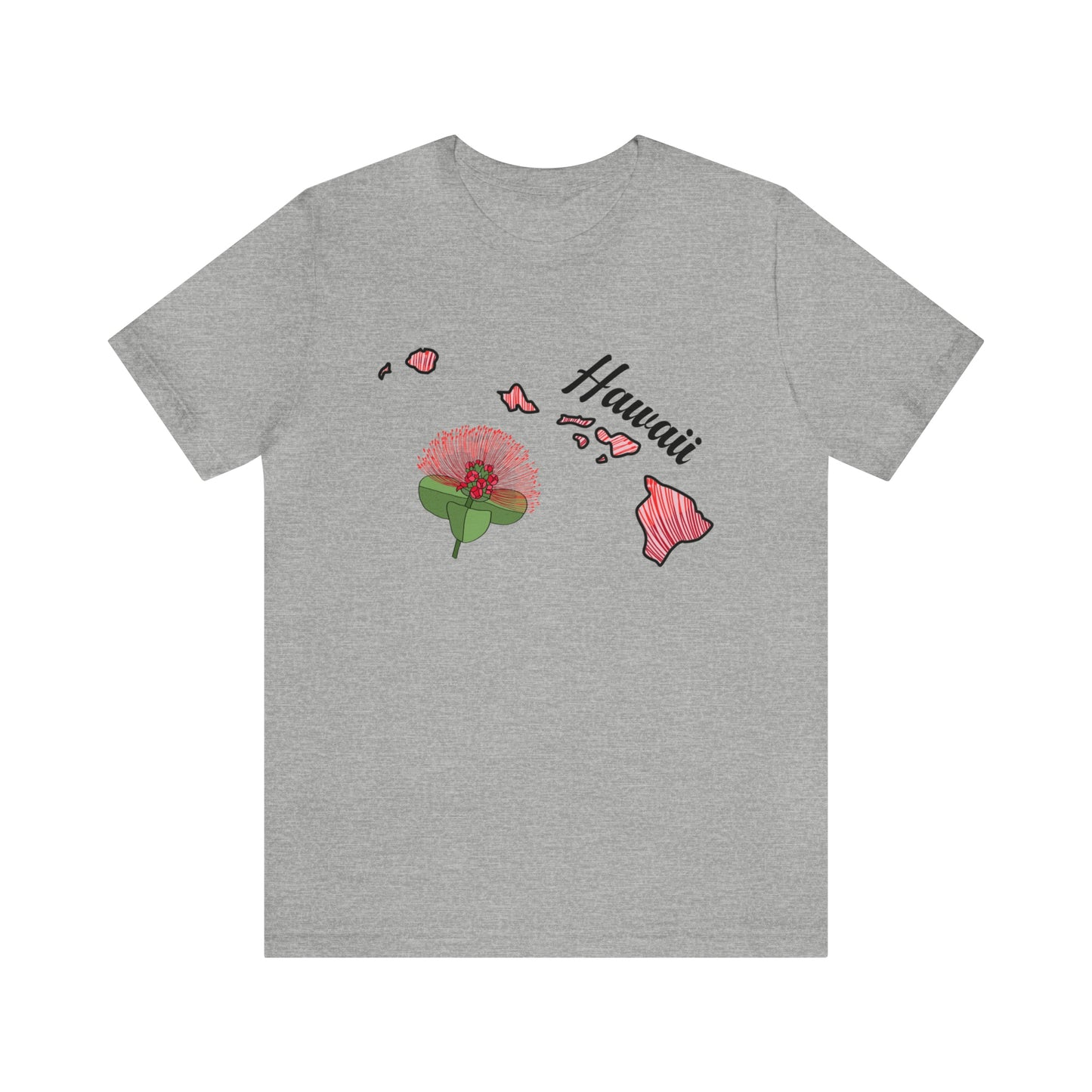 Hawaii State Flower Short Sleeve T-shirt
