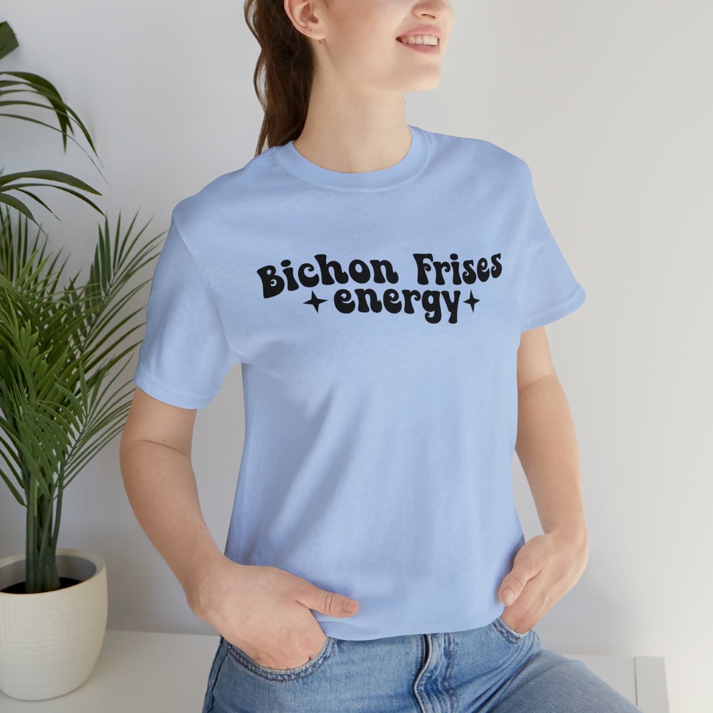 Bichon Frises Energy Dog Short Sleeve T-shirt