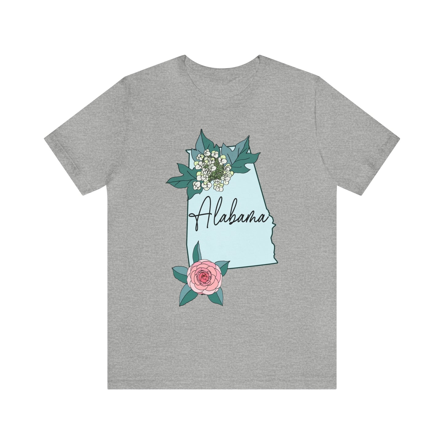 Alabama State Flower Short Sleeve T-shirt