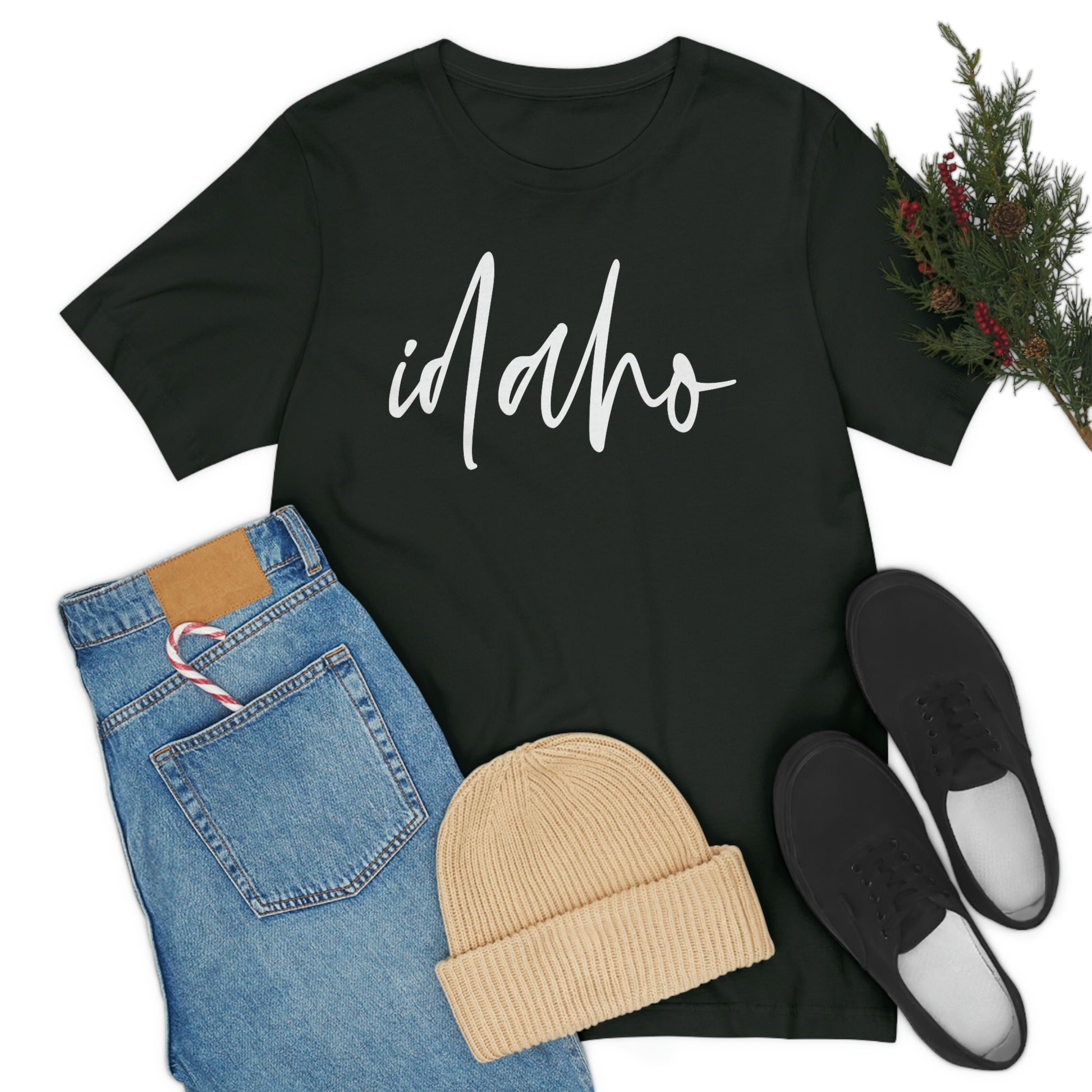 Idaho White Script Short Sleeve T-shirt