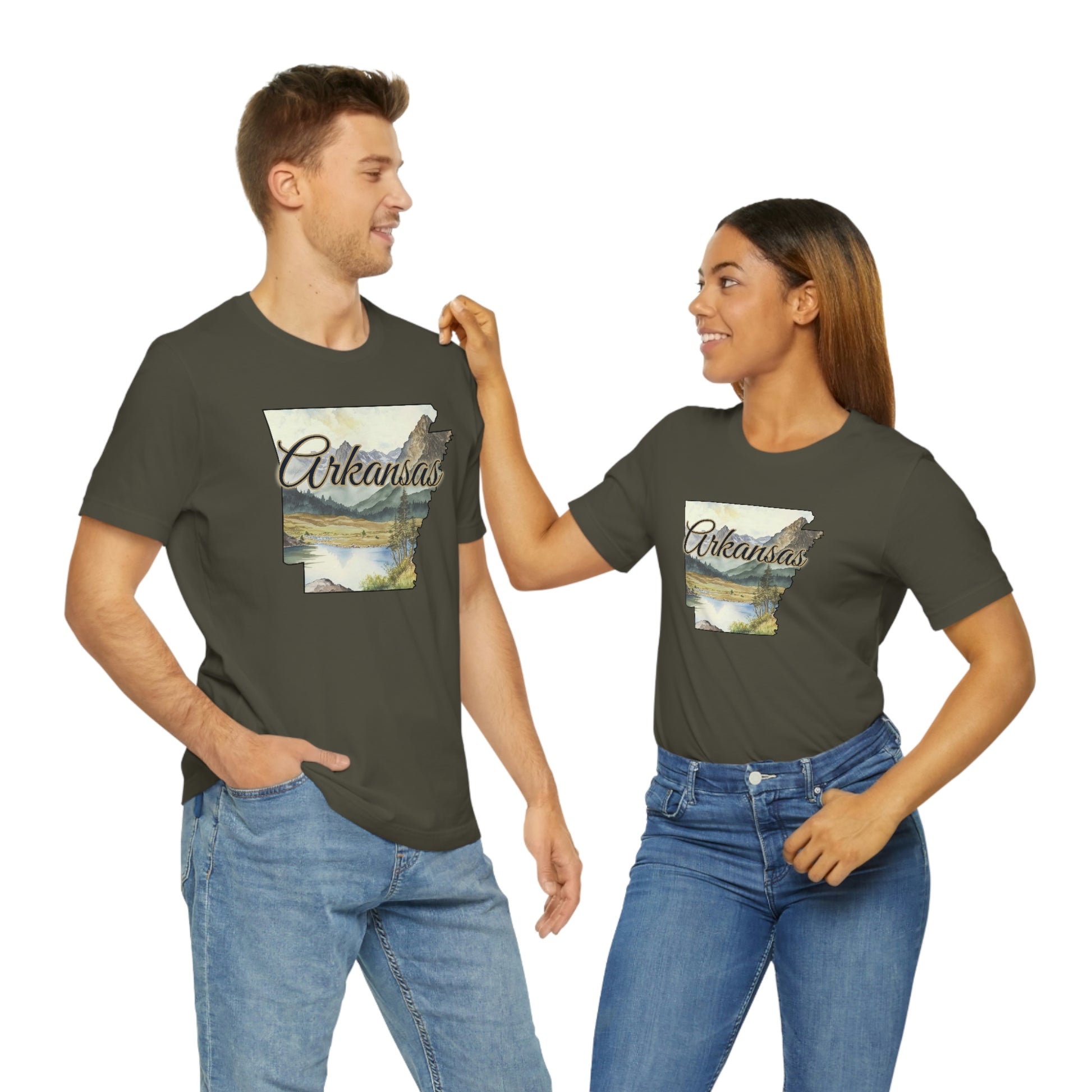 Arkansas Landscape Unisex Jersey Short Sleeve Tee Tshirt T-shirt