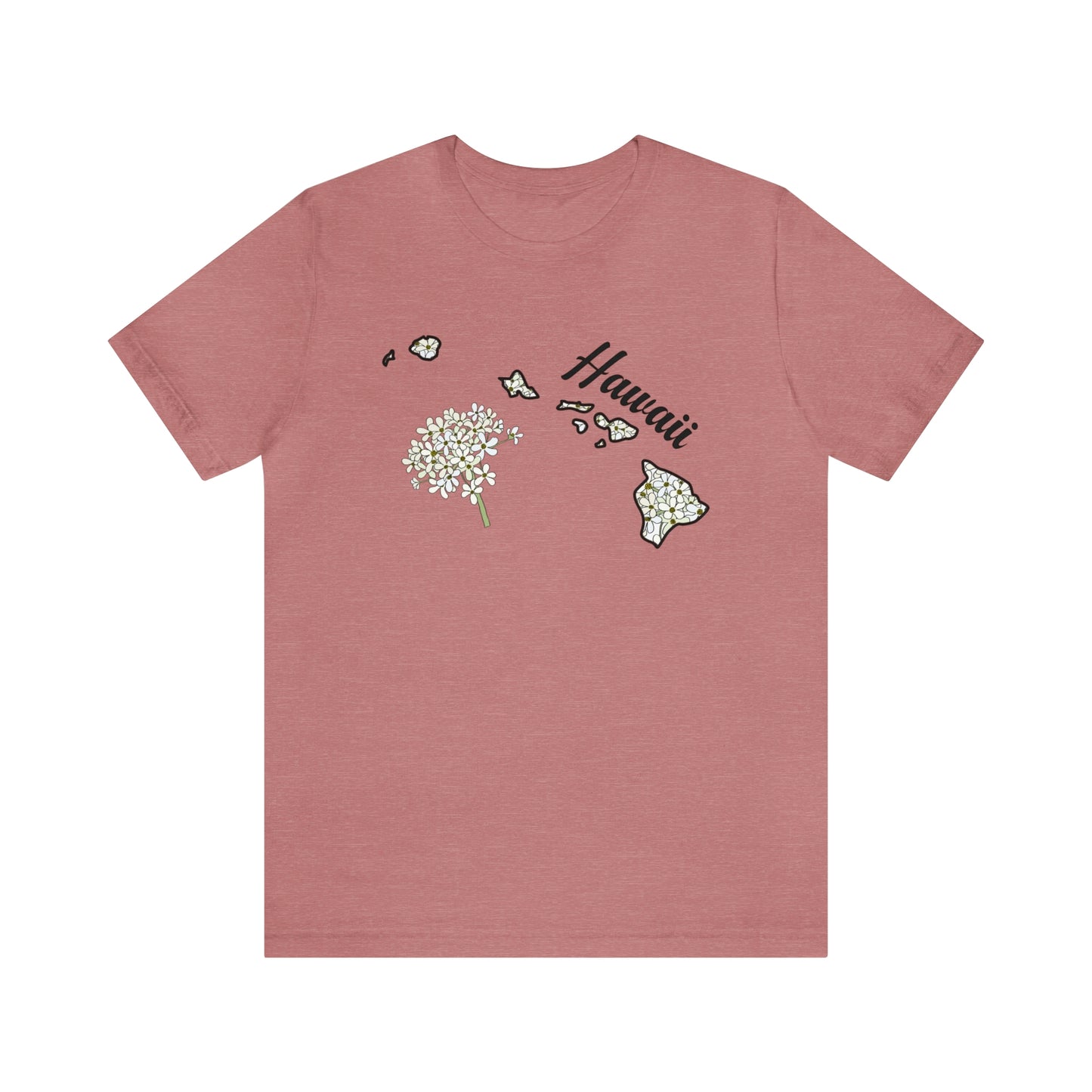 Hawaii State Flower Short Sleeve T-shirt