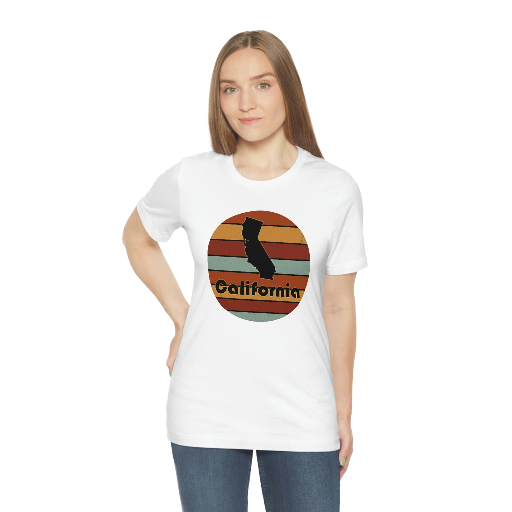 California Retro Sunset Unisex Jersey Short Sleeve Tee Tshirt T-shirt