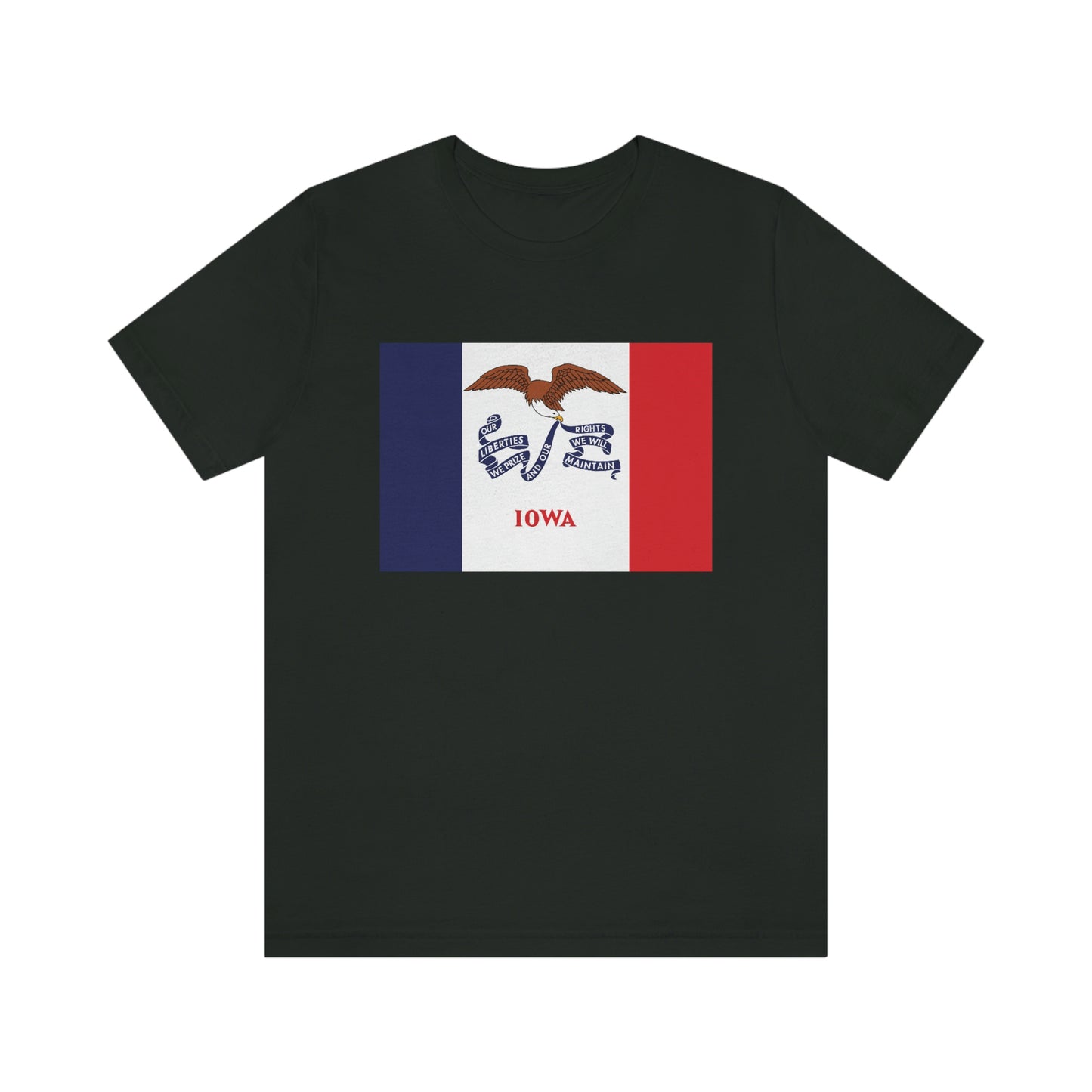 Iowa Flag Unisex Jersey Short Sleeve Tee Tshirt T-shirt