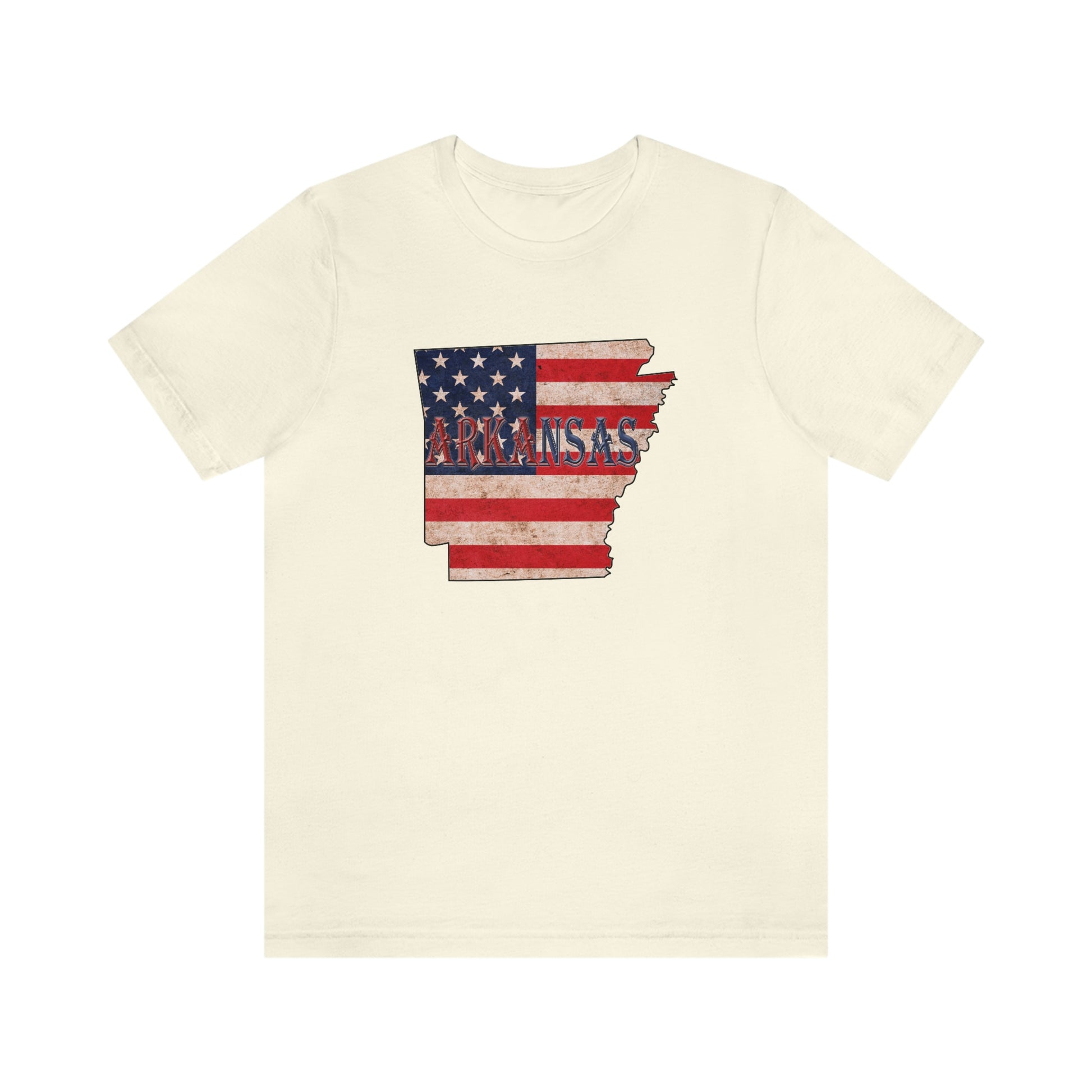 Arkansas AR US Flag Unisex Jersey Short Sleeve Tee Tshirt T-shirt