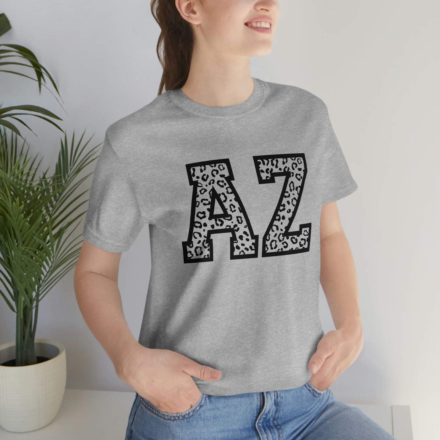 Arizona AZ Leopard Print Unisex Jersey Short Sleeve Tee Tshirt T-shirt