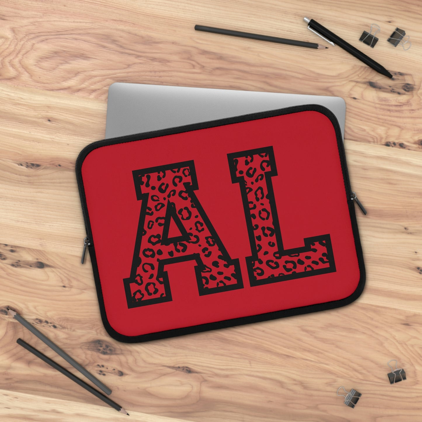 Alabama Leopard Print AL Laptop Sleeve