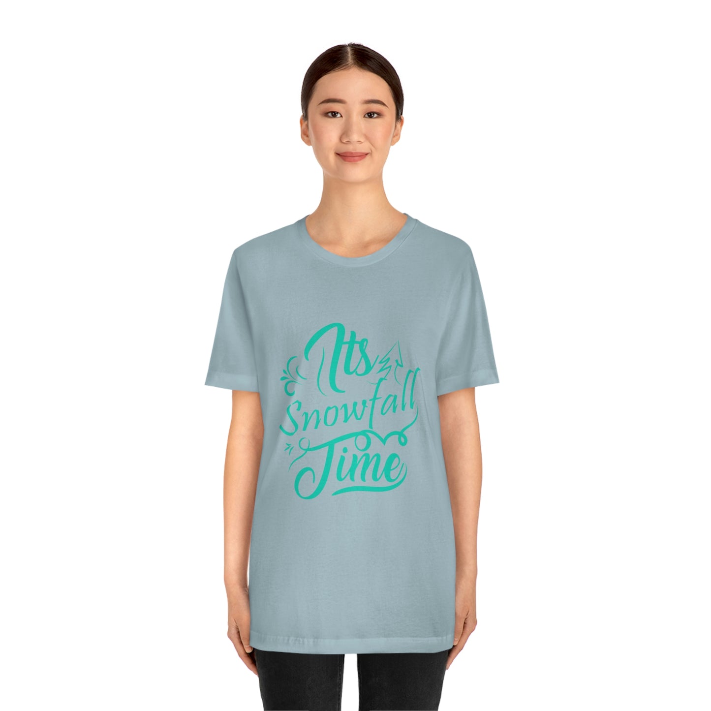 It's Snowfall Time Print Unisex Jersey Short Sleeve Tee