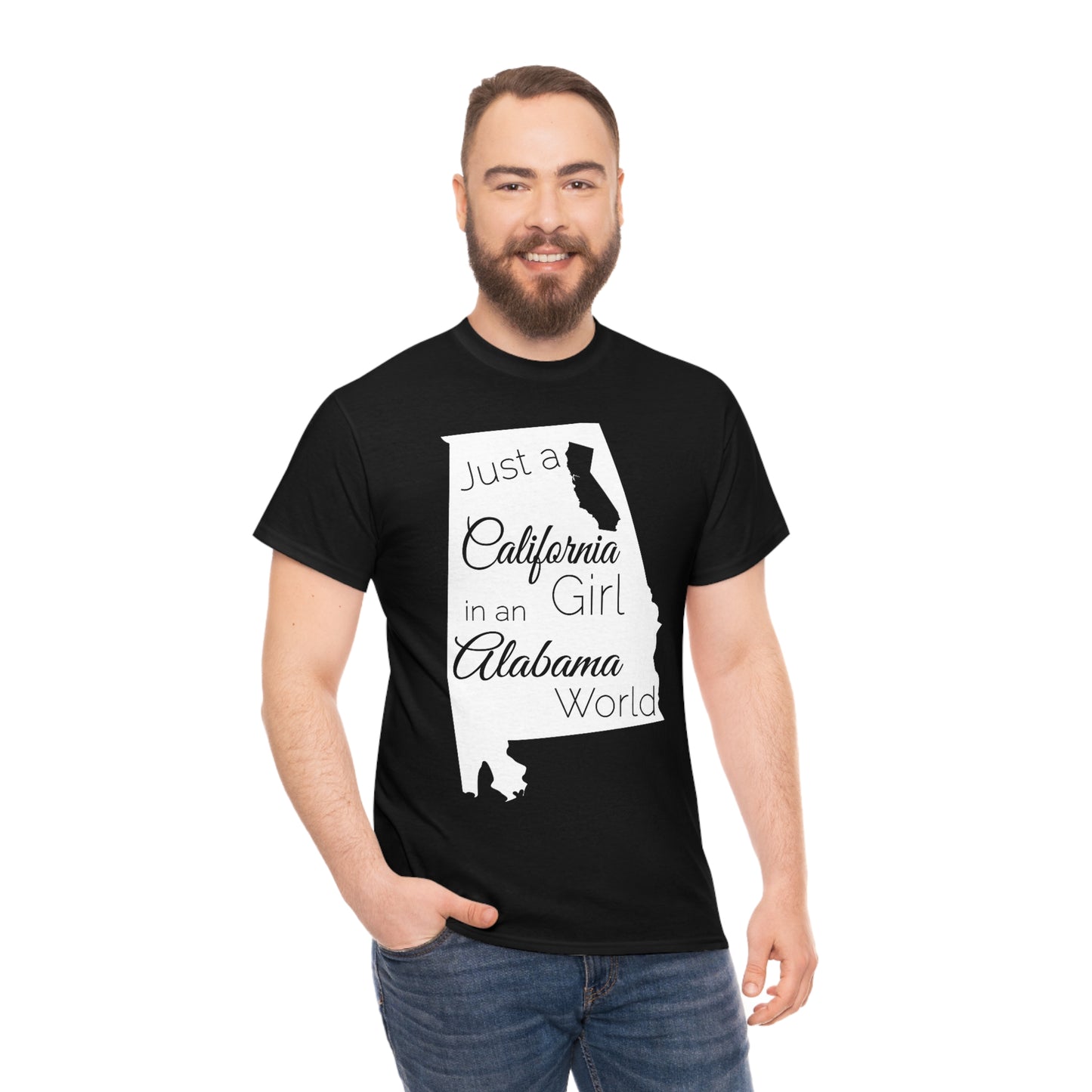Just a California Girl in an Alabama World Unisex Heavy Cotton Tee