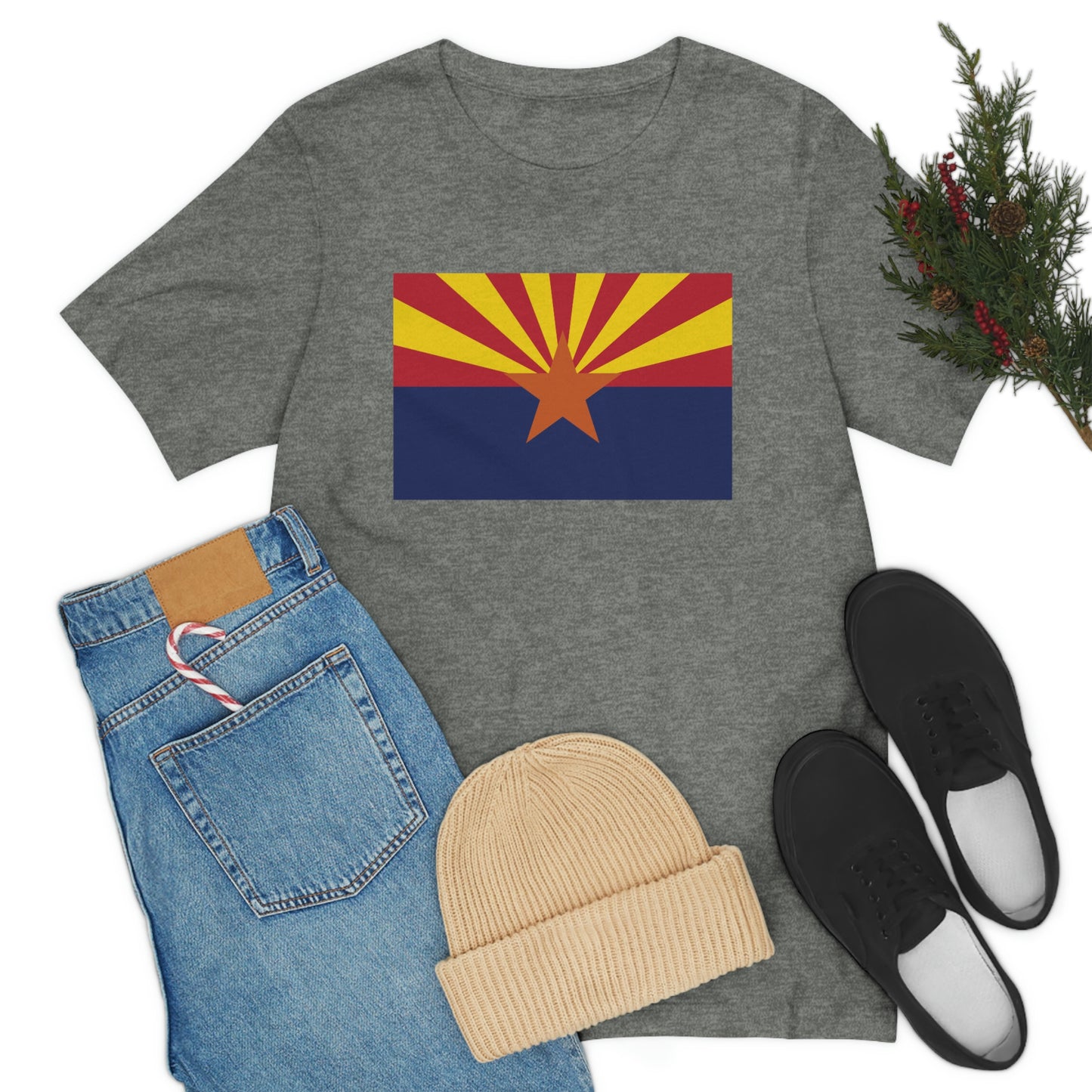 Arizona Flag Unisex Jersey Short Sleeve Tee Tshirt T-shirt