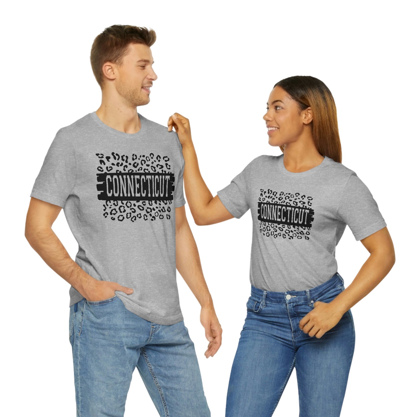 Connecticut Leopard Print Short Sleeve T-shirt