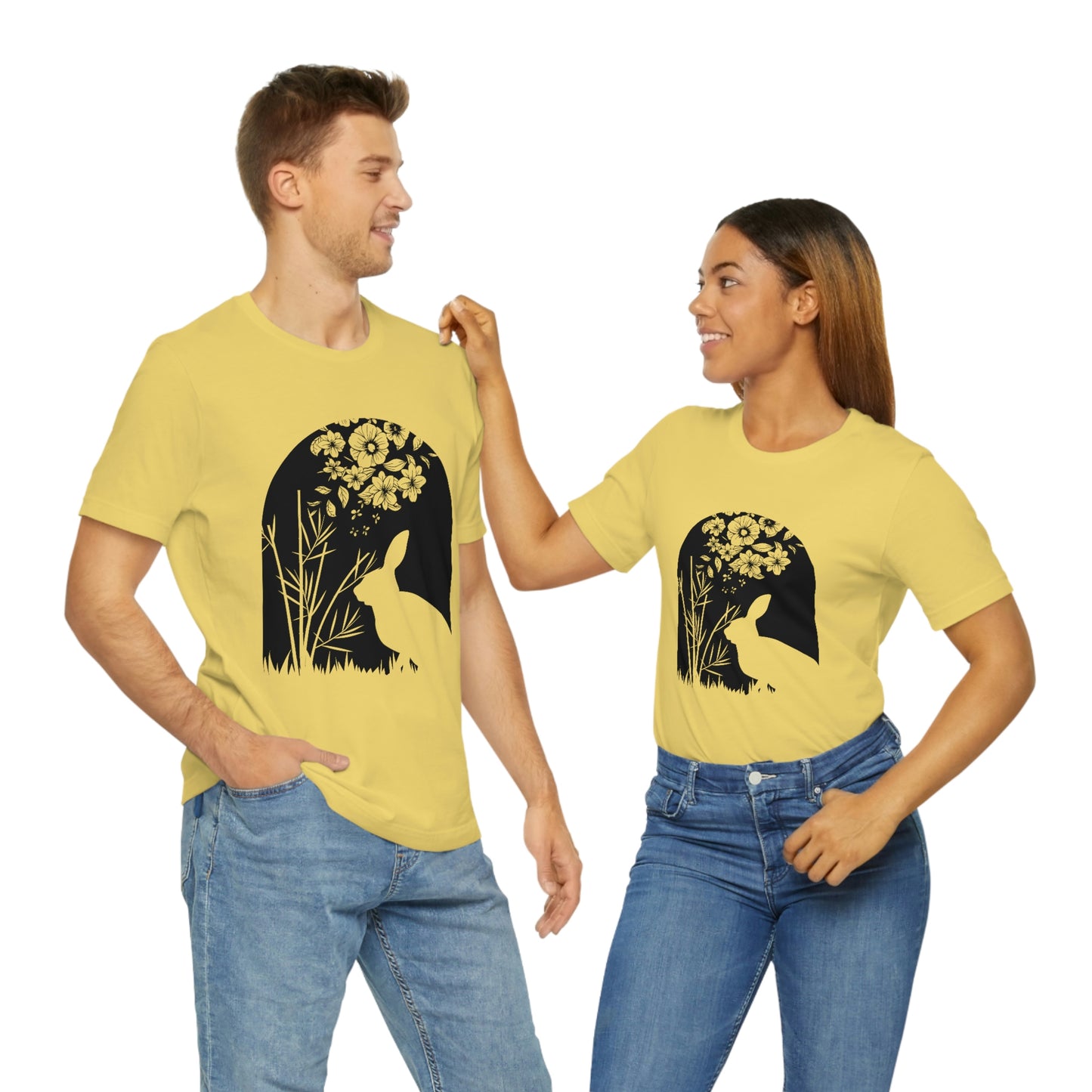 Bunny silhouette scene tshirt tee t-shirt