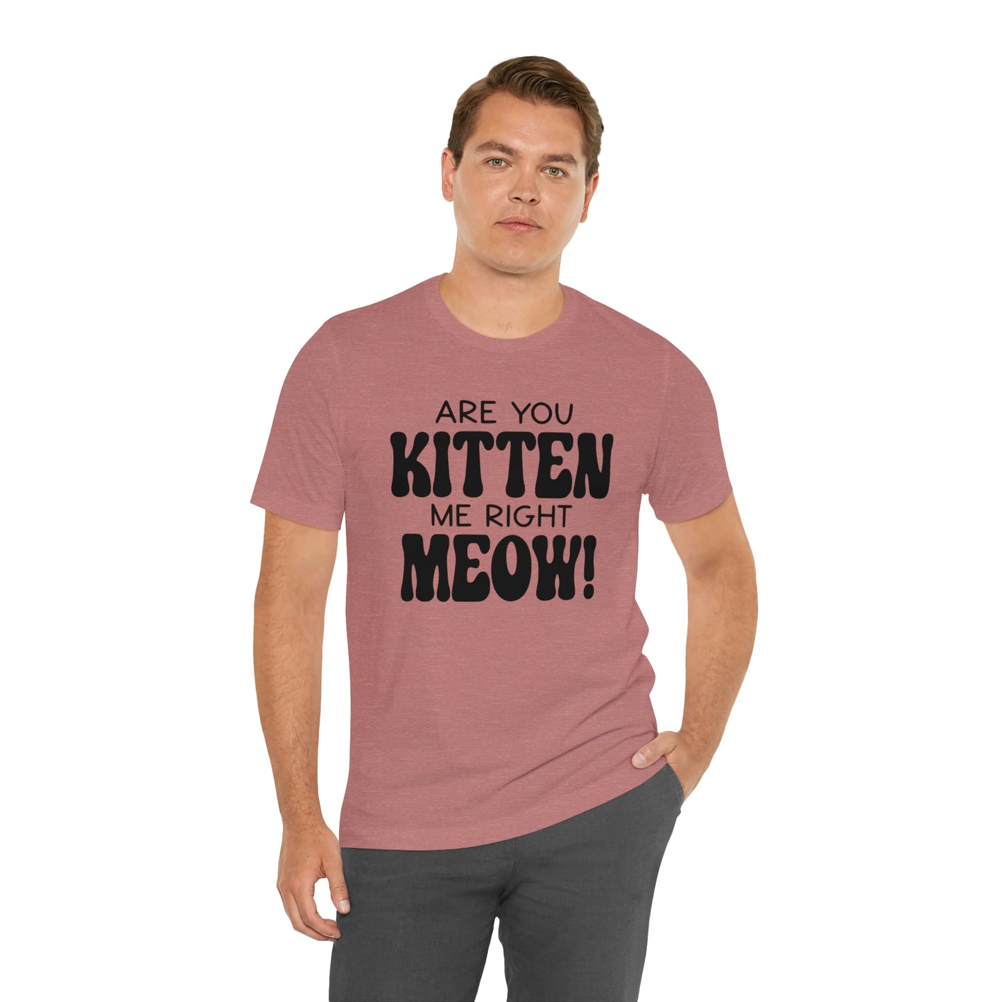 Are You Kitten Me Right Meow Short Sleeve T-shirt