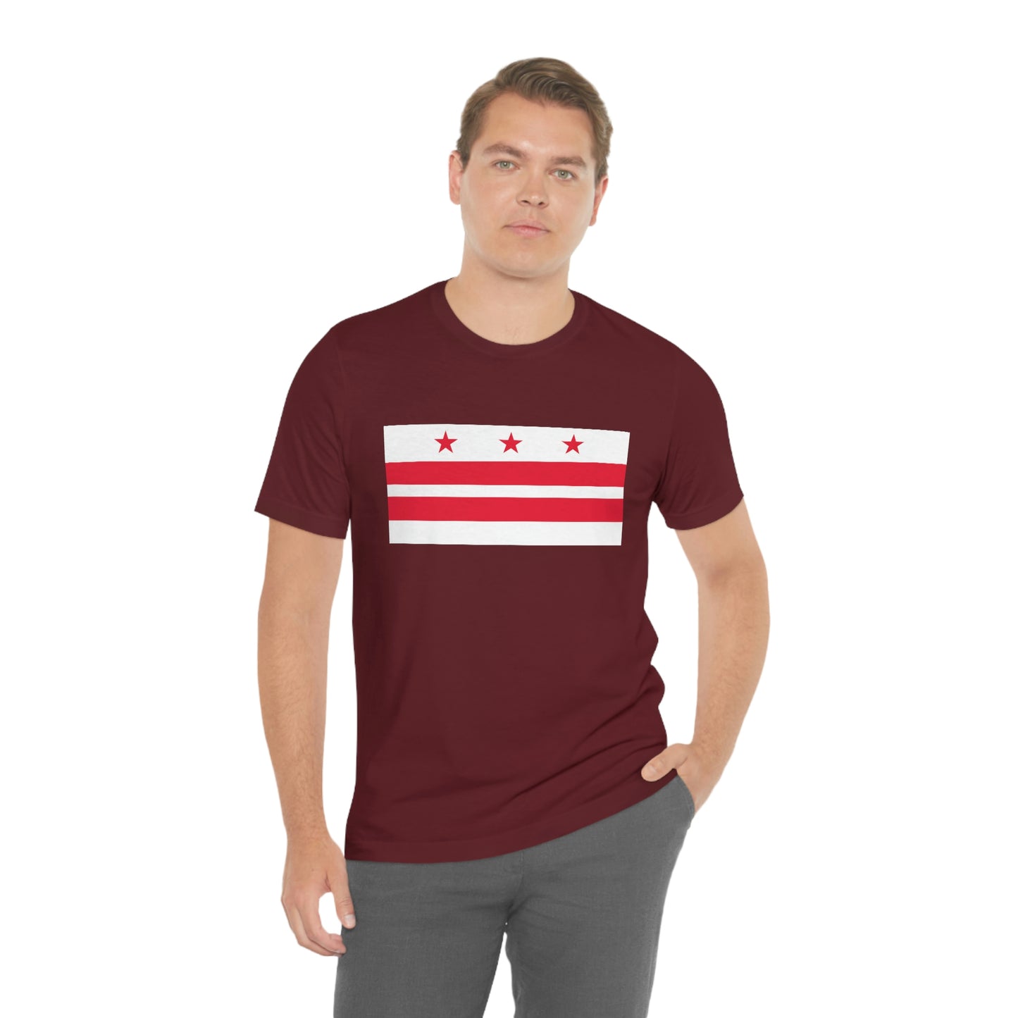 Washington DC Flag Unisex Jersey Short Sleeve Tee Tshirt T-shirt
