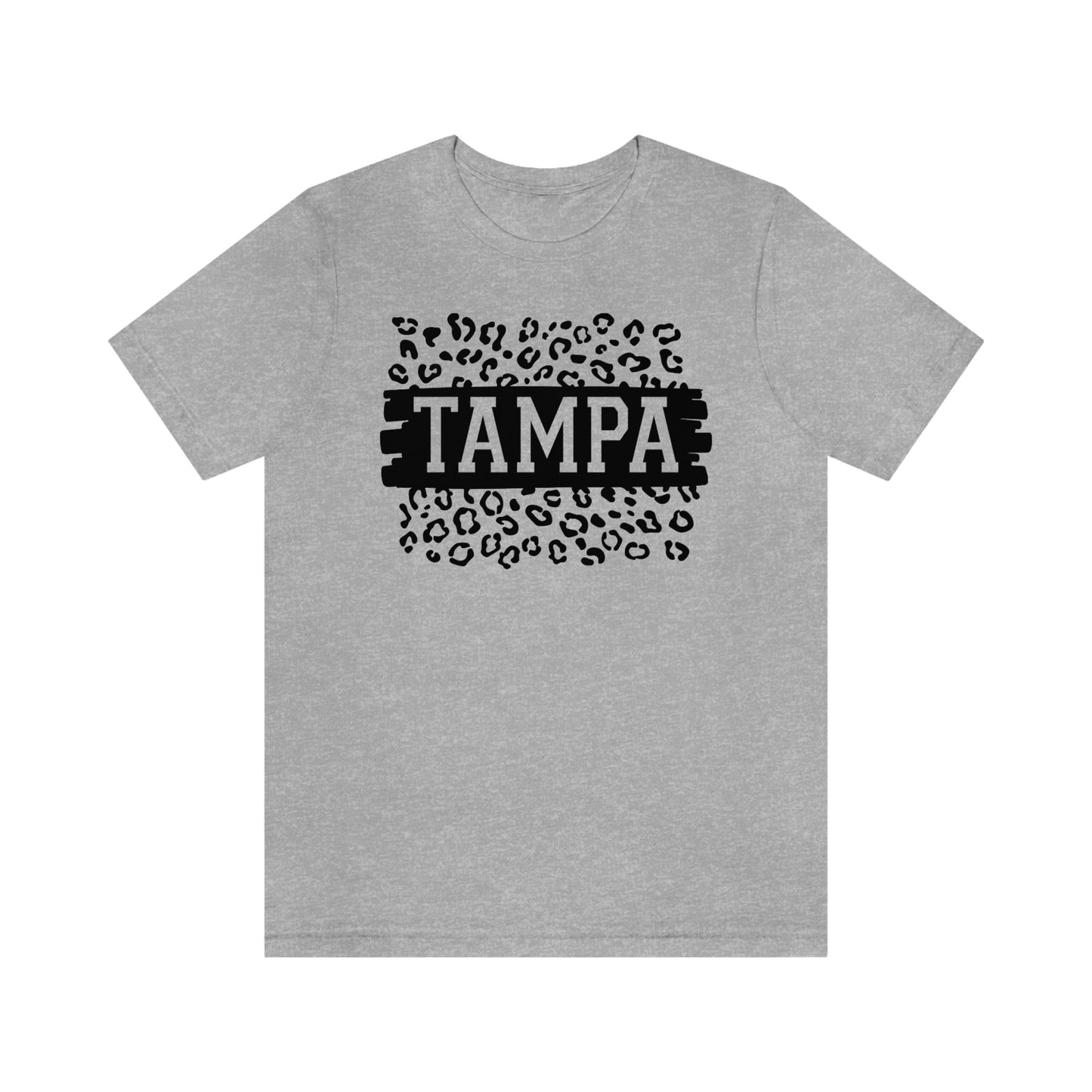 Tampa Leopard Print Florida Short Sleeve T-shirt