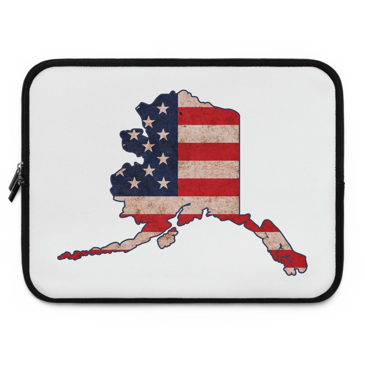 Alaska US Flag Print Laptop Sleeve