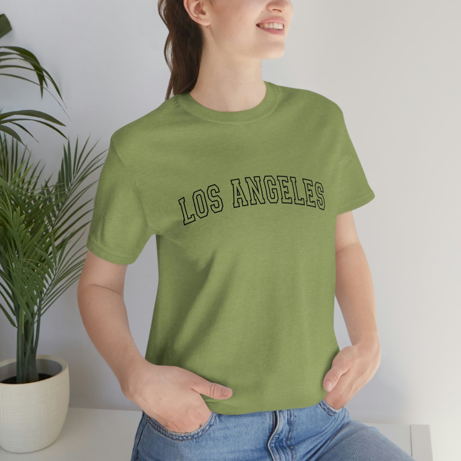 Los Angeles Varsity Letters Arch Unisex Jersey Short Sleeve Tee Tshirt T-shirt