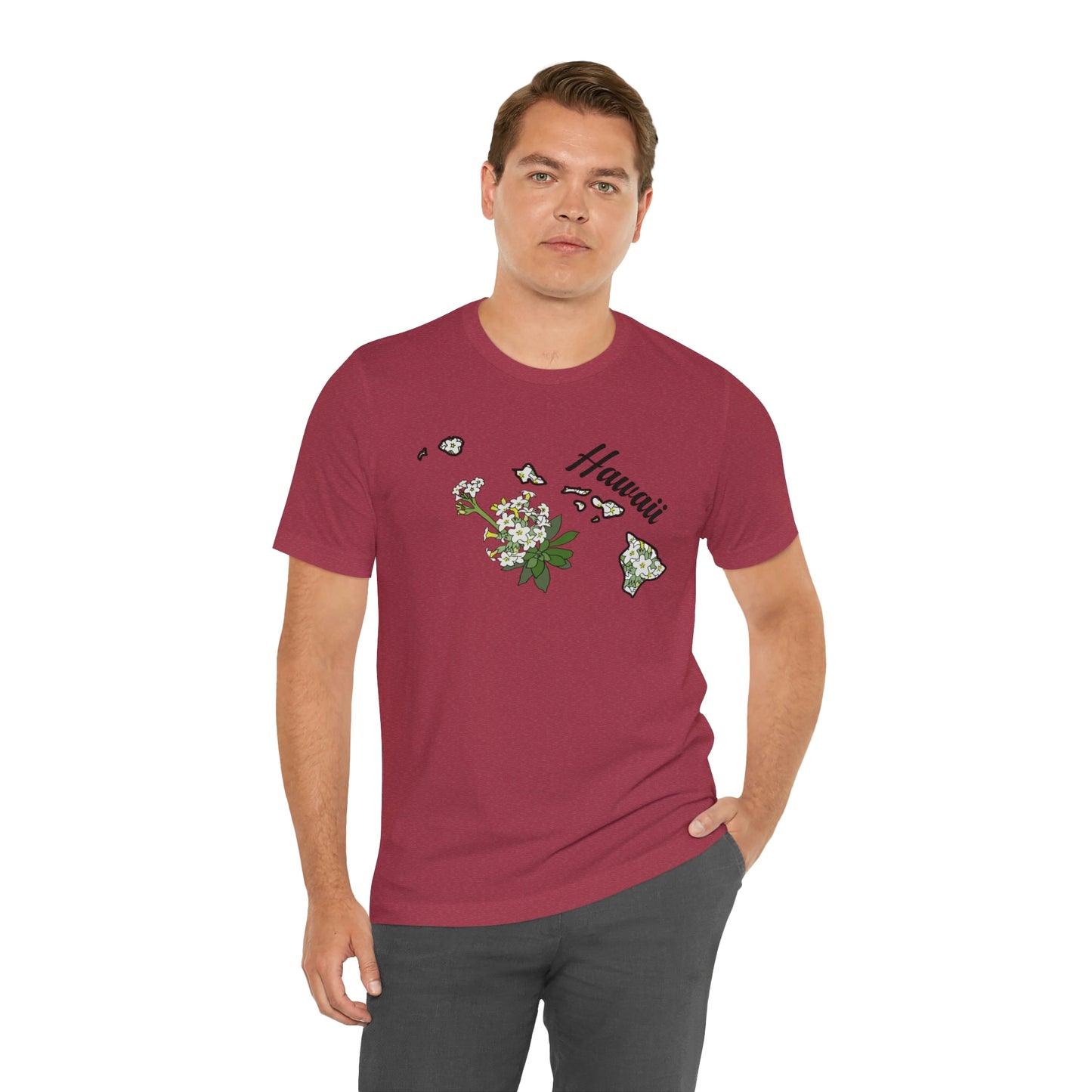 Hawaii State Flower Short Sleeve T-shirt