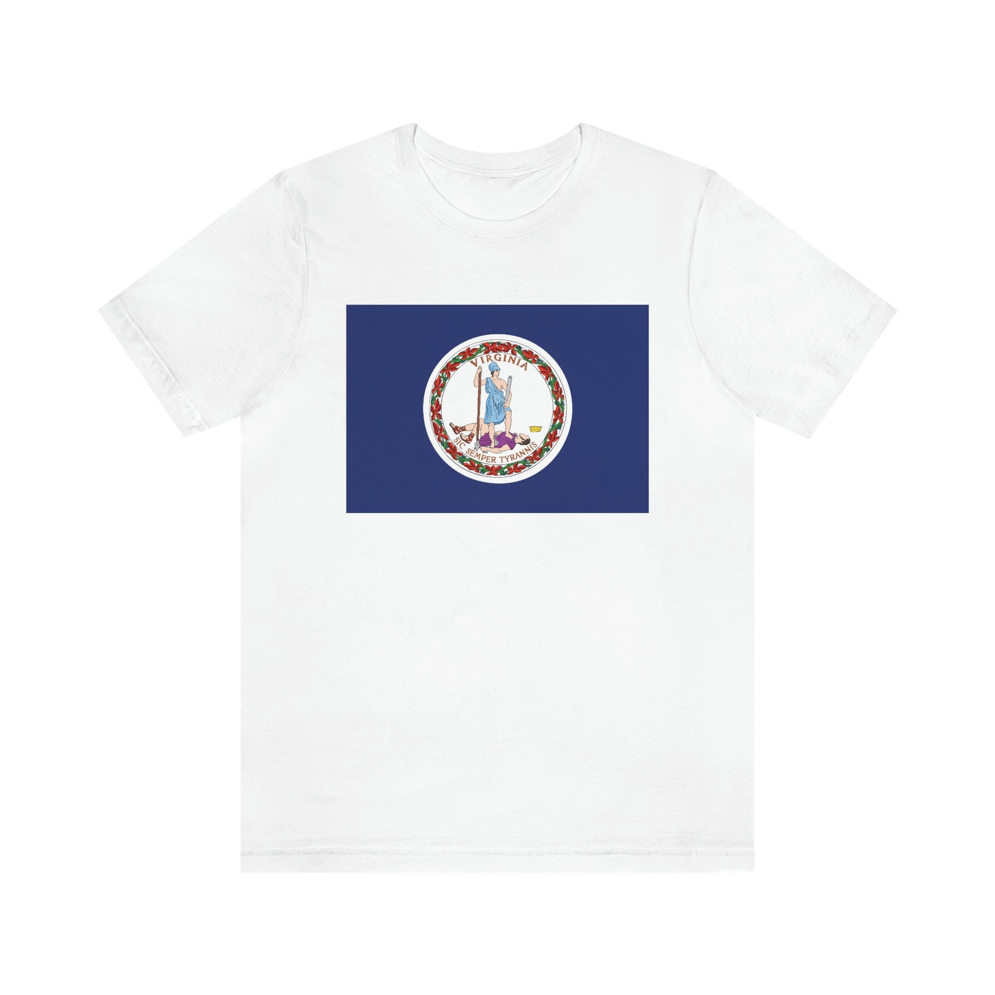 Virginia Flag Unisex Jersey Short Sleeve Tee Tshirt T-shirt