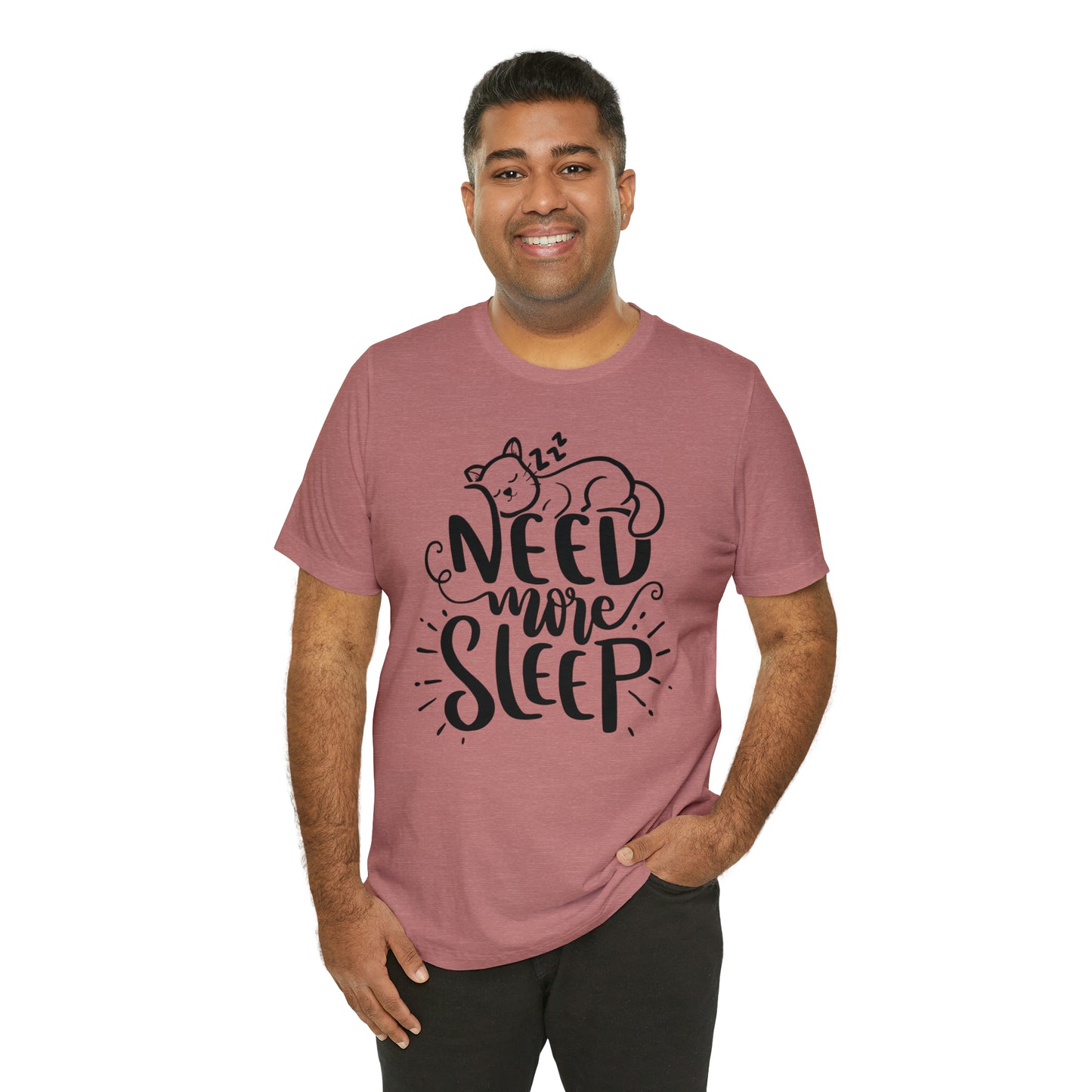 Need More Sleep Cat Short Sleeve T-shirt
