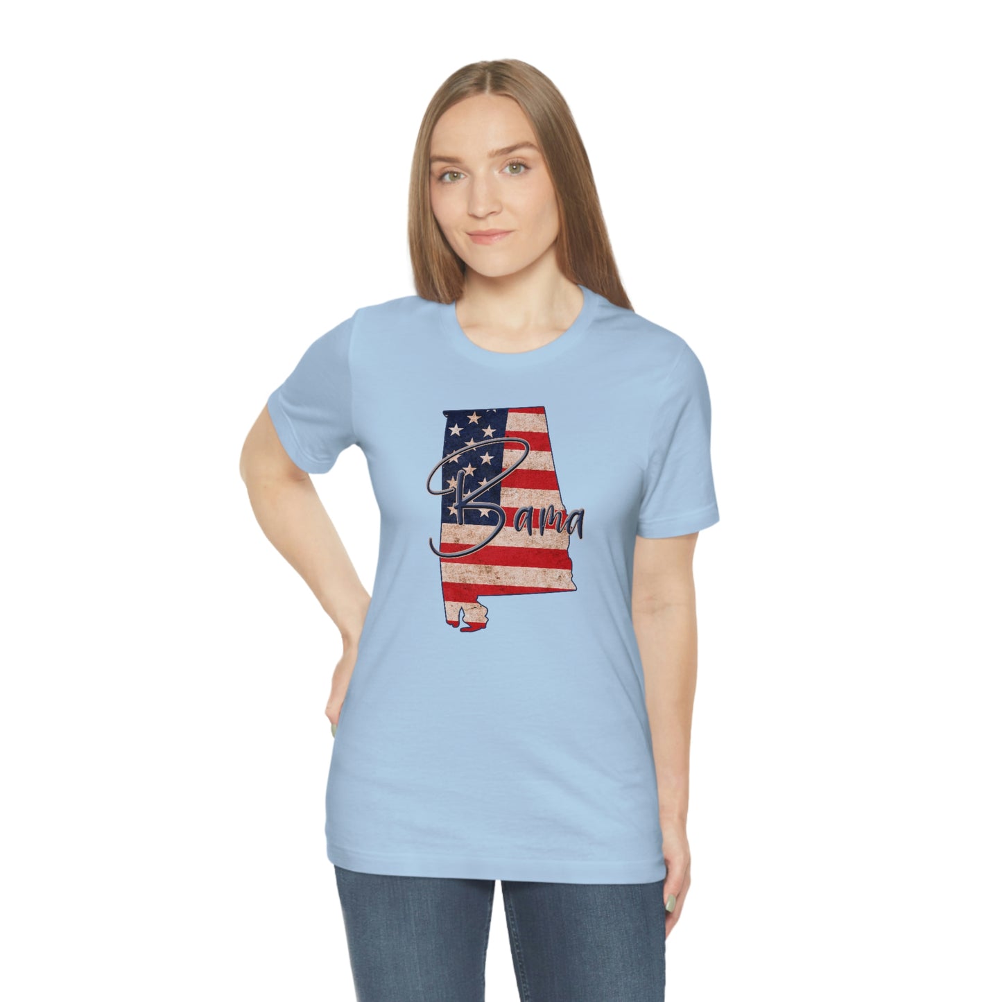 Alabama Bama Flag Unisex Jersey Short Sleeve T-shirt