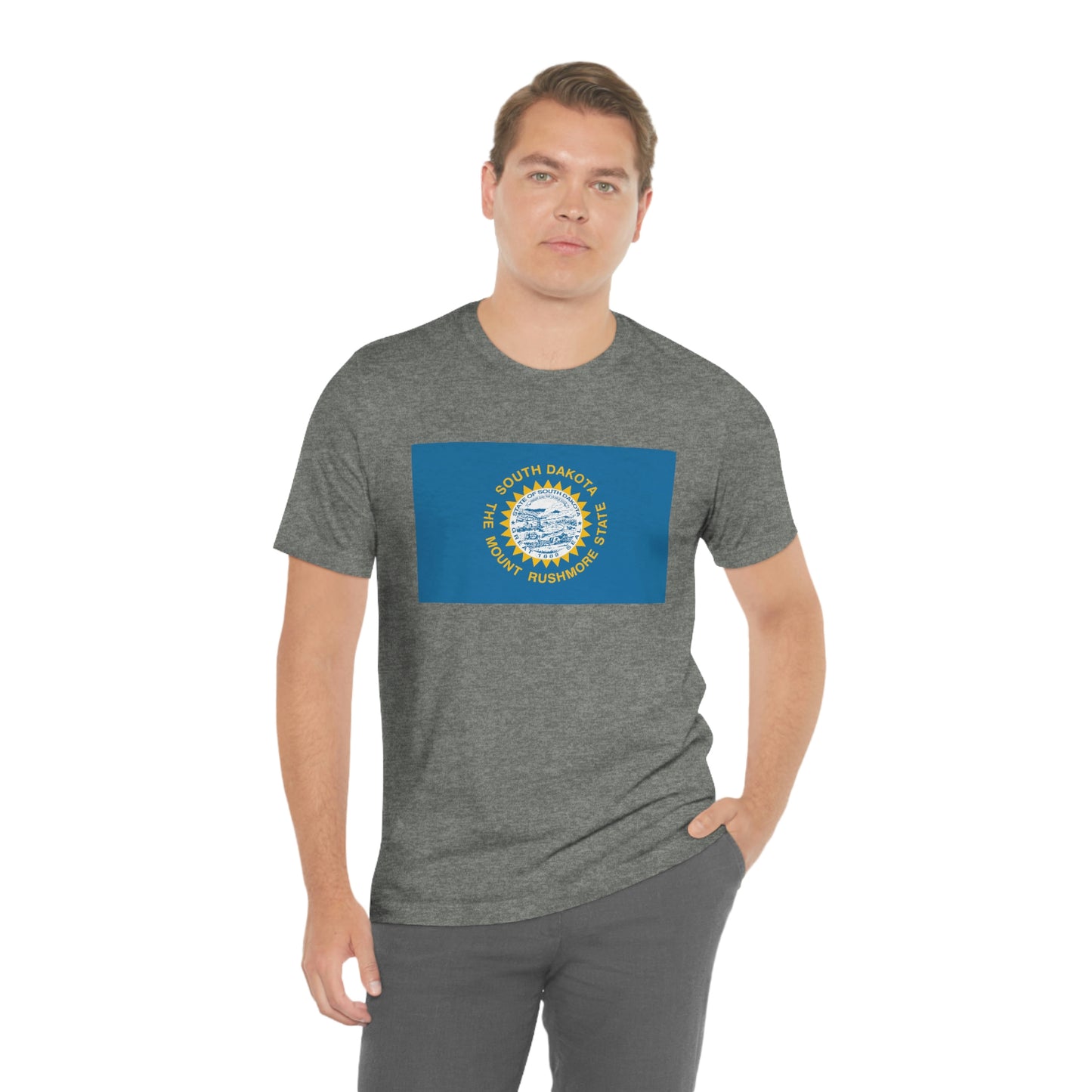 South Dakota Flag Unisex Jersey Short Sleeve Tee Tshirt T-shirt
