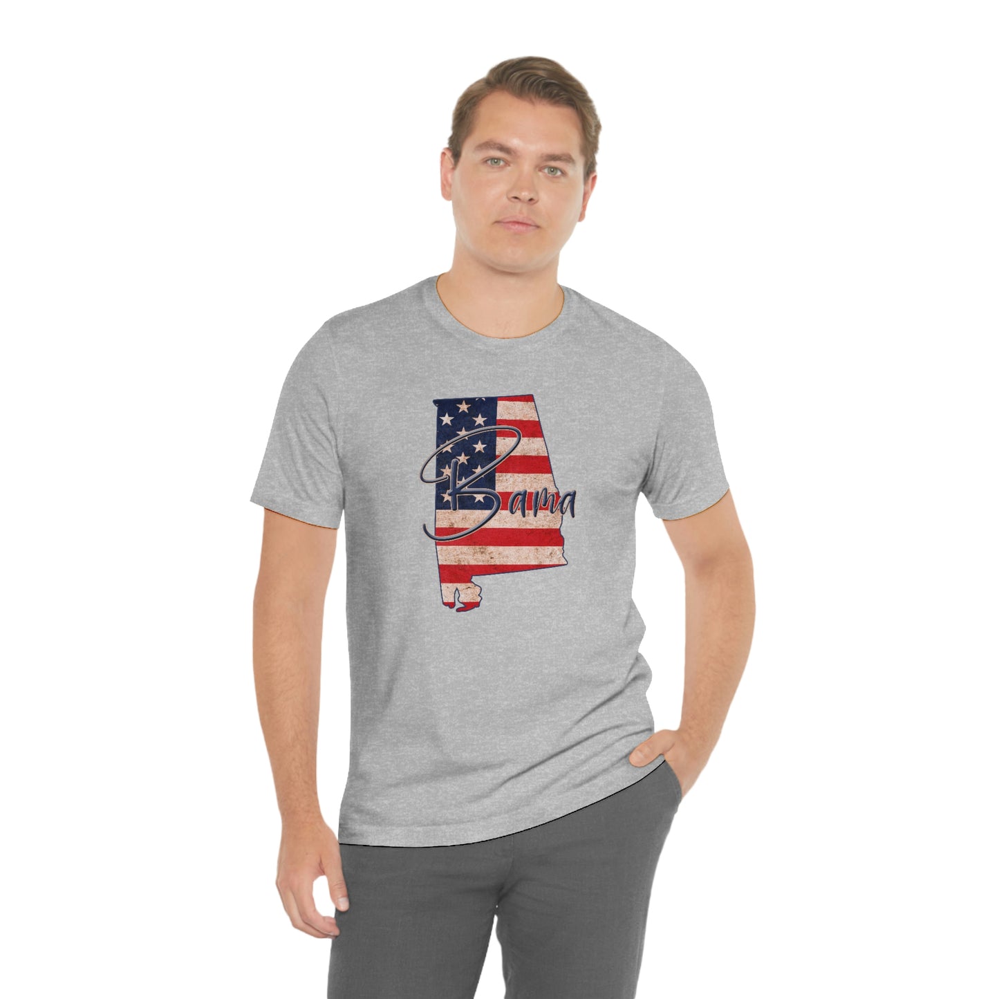 Alabama Bama Flag Unisex Jersey Short Sleeve T-shirt