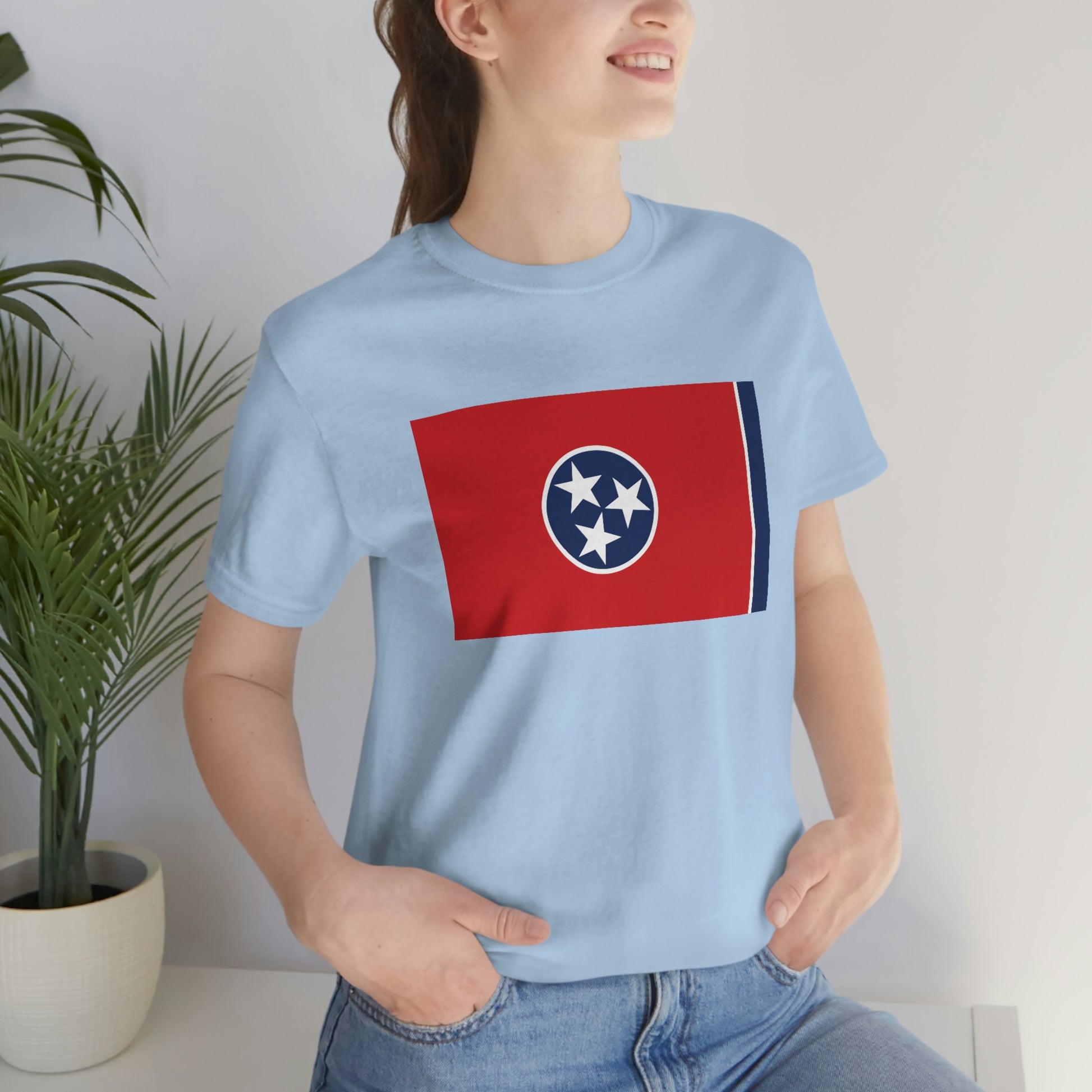 Tennessee Flag Unisex Jersey Short Sleeve Tee Tshirt T-shirt