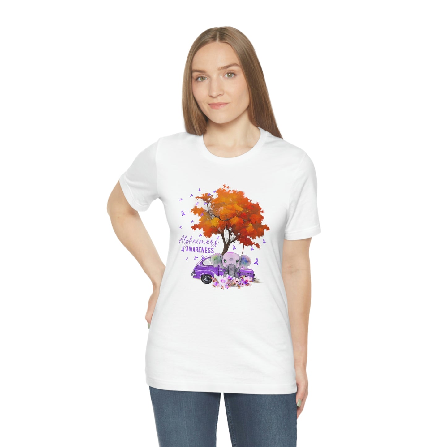 Alzheimer's Awareness Print Unisex Jersey Short Sleeve Tee