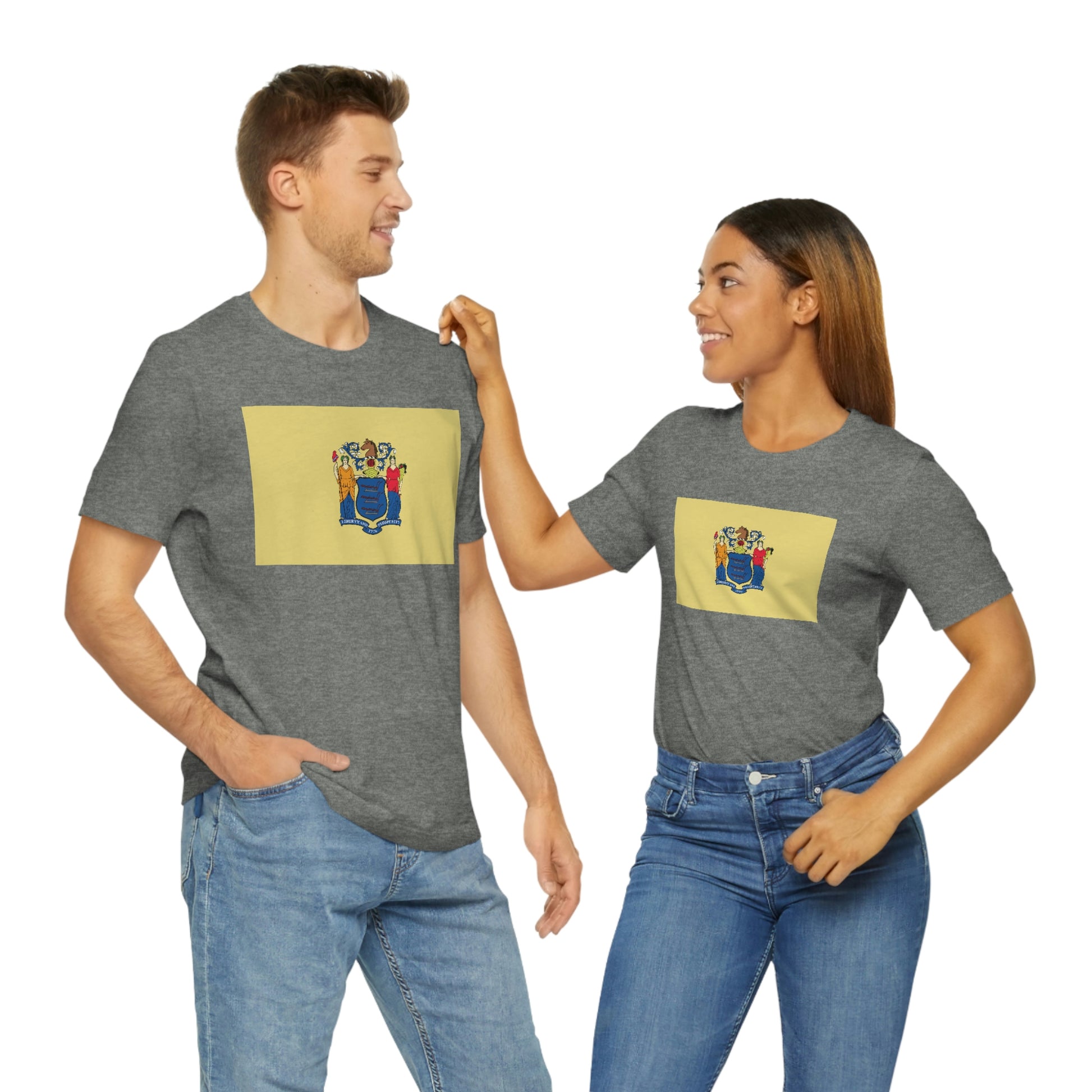 New Jersey Flag Unisex Jersey Short Sleeve Tee Tshirt T-shirt