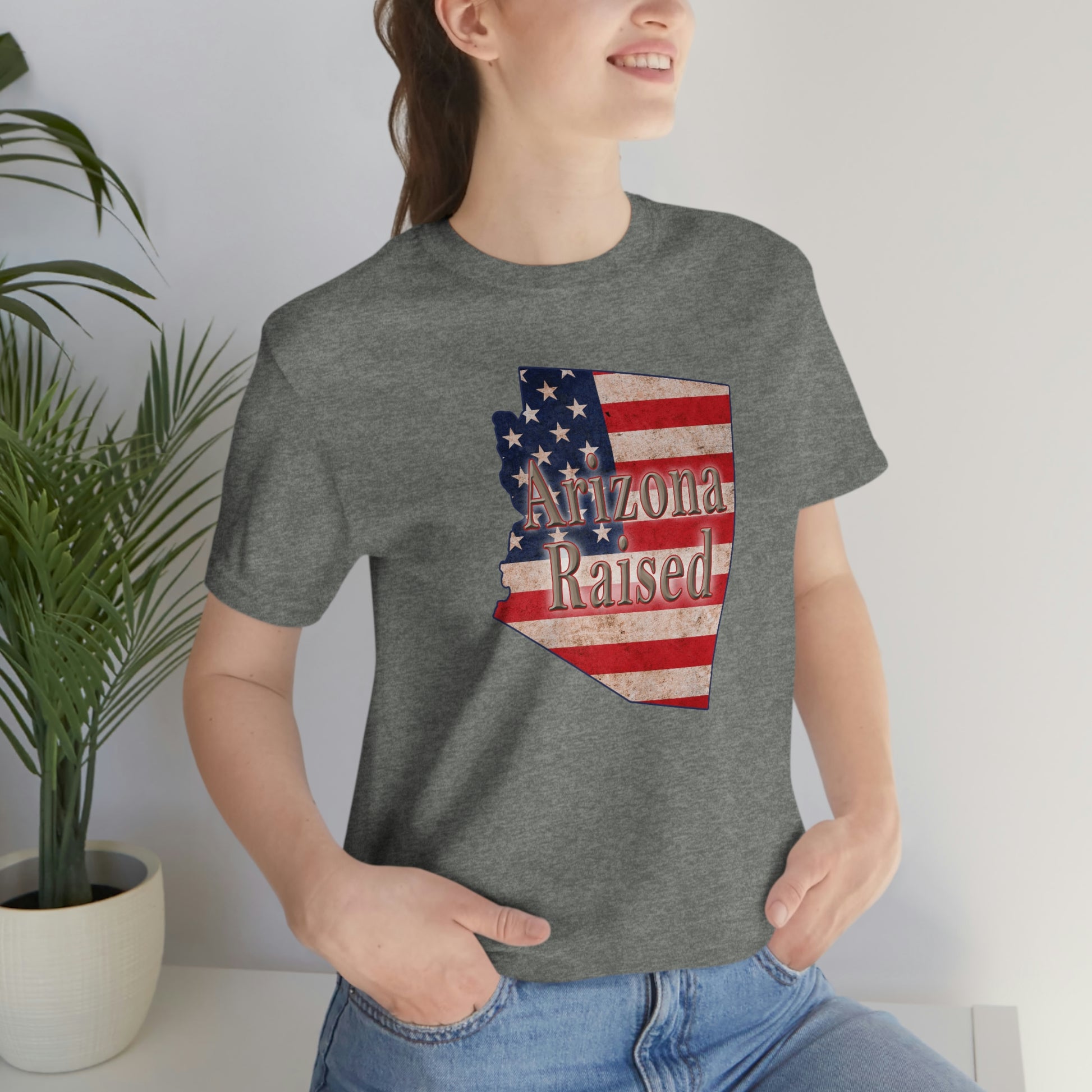 Arizona Raised Flag Unisex Jersey Short Sleeve Tee Tshirt T-shirt