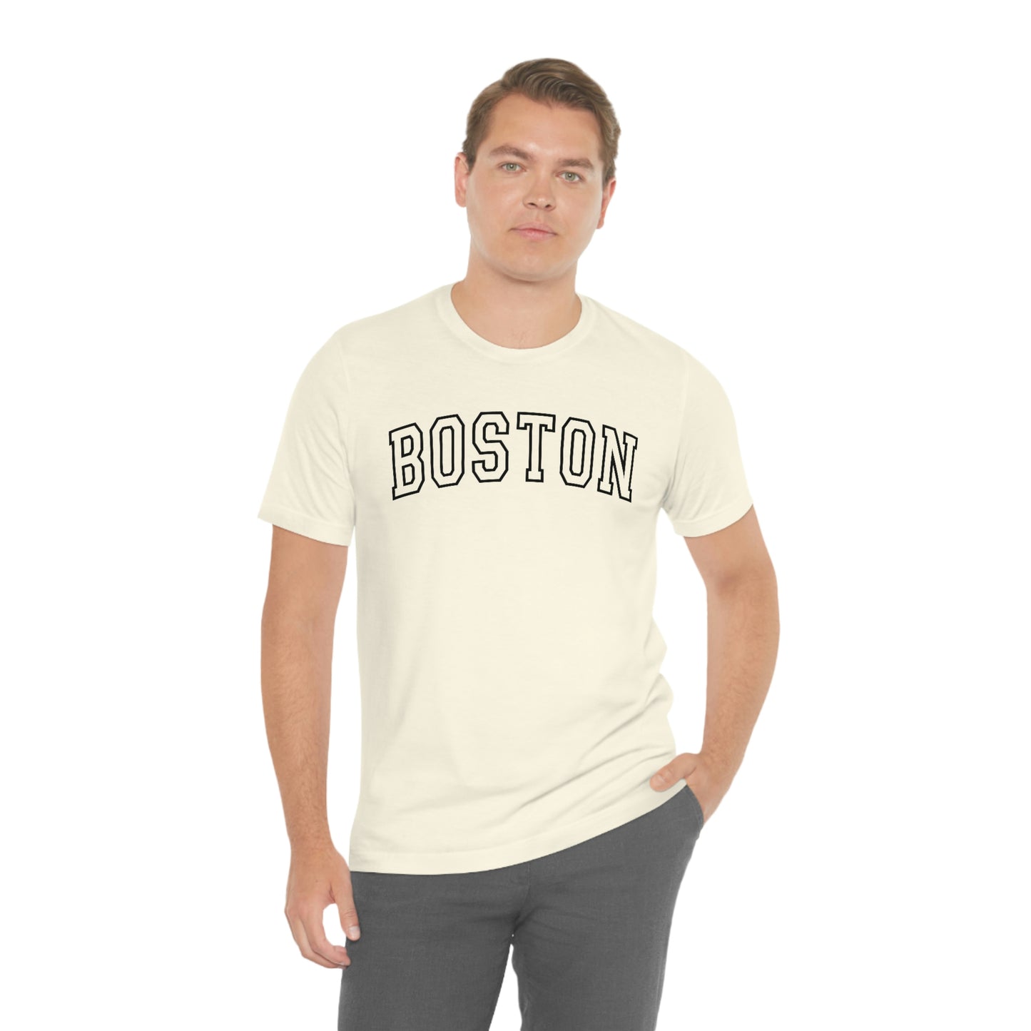 Boston Varsity Letters Arch Short Sleeve T-shirt