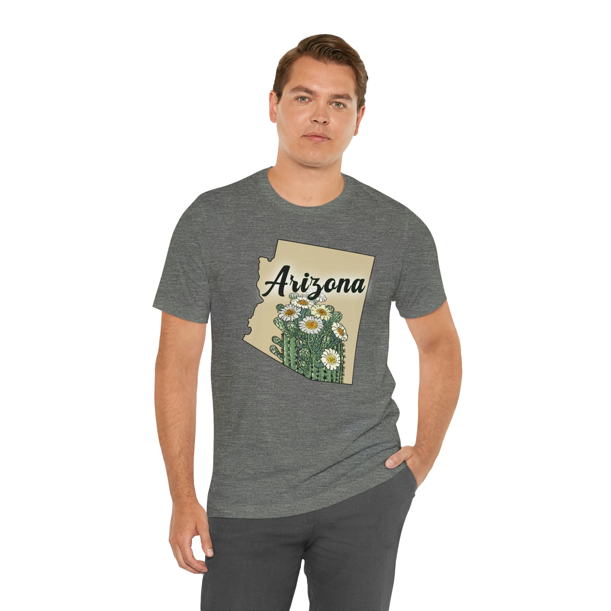 Arizona State Flower Short Sleeve T-shirt