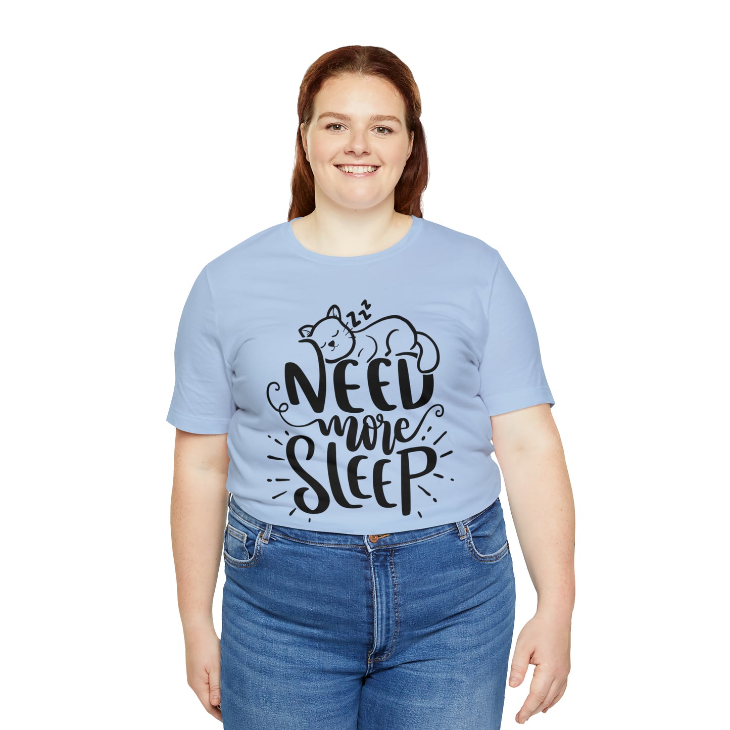 Need More Sleep Cat Short Sleeve T-shirt