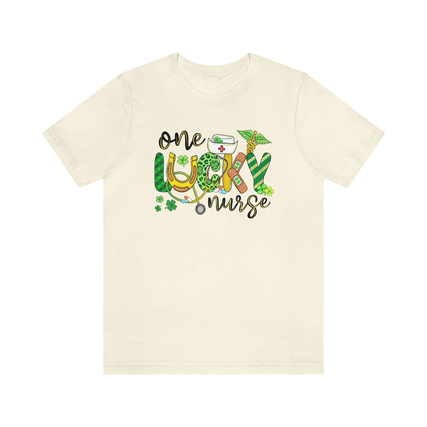 One Lucky Nurse St. Patrick's Day Unisex Jersey Short Sleeve Tee