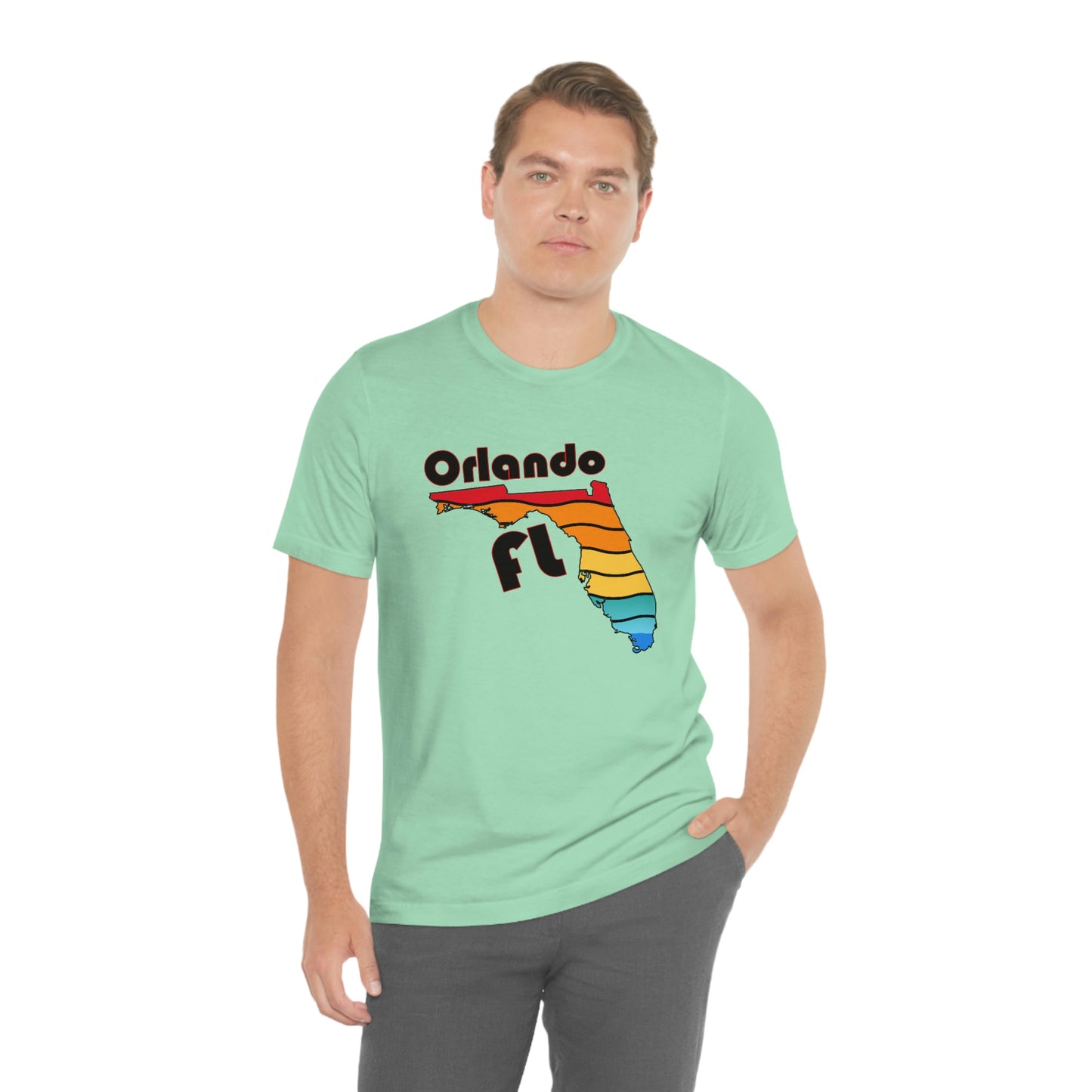 Orlando Florida Rainbow Florida Short Sleeve T-shirt