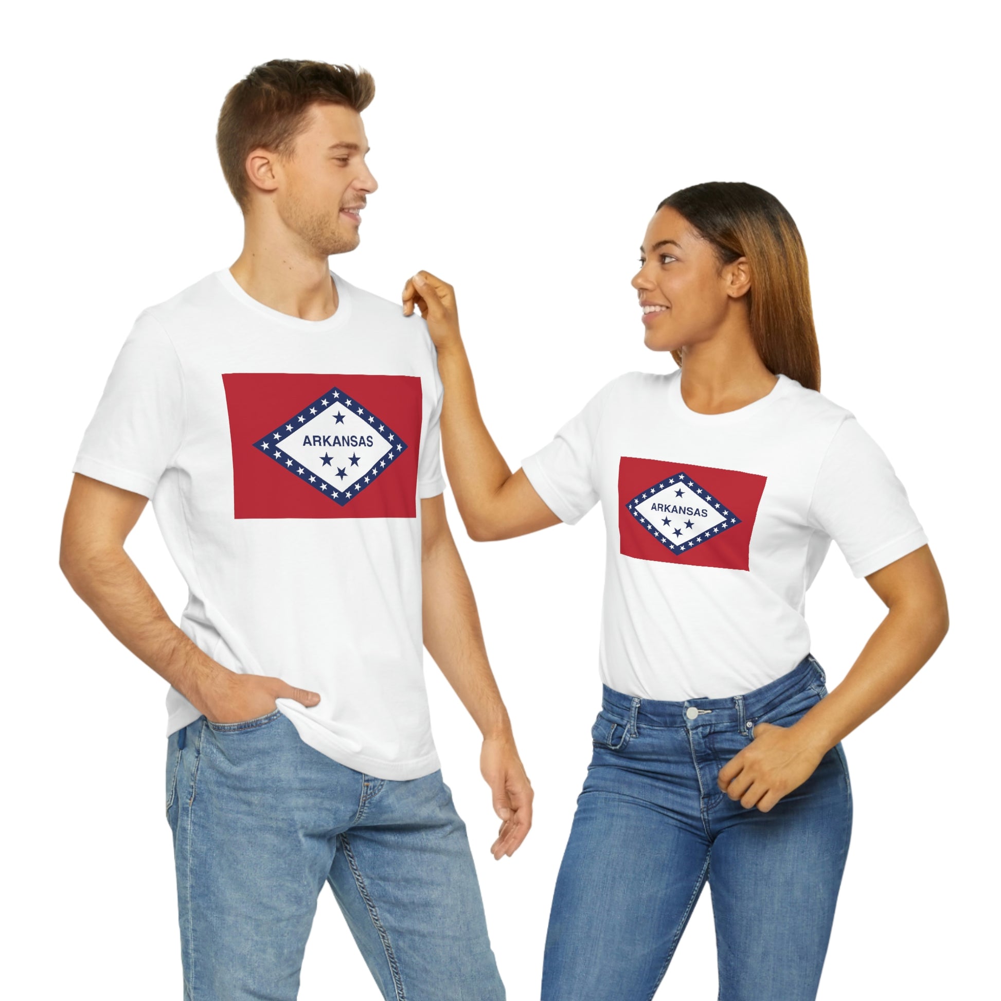 Arkansas Flag Unisex Jersey Short Sleeve Tee Tshirt T-shirt