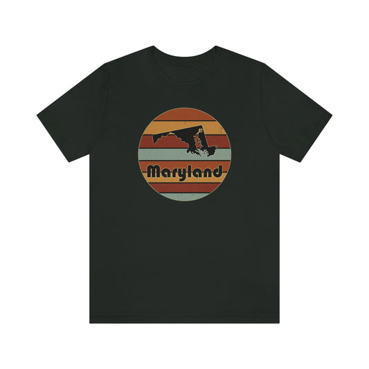 Maryland Retro Sunset Short Sleeve T-shirt