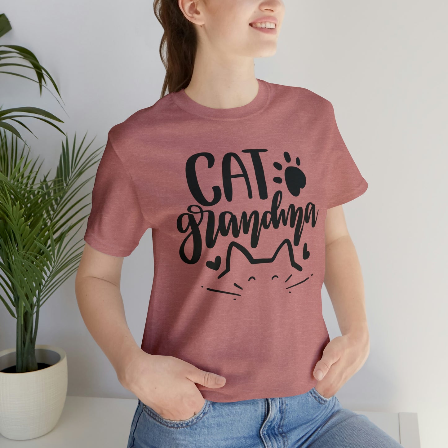 Cat Grandma Short Sleeve T-shirt